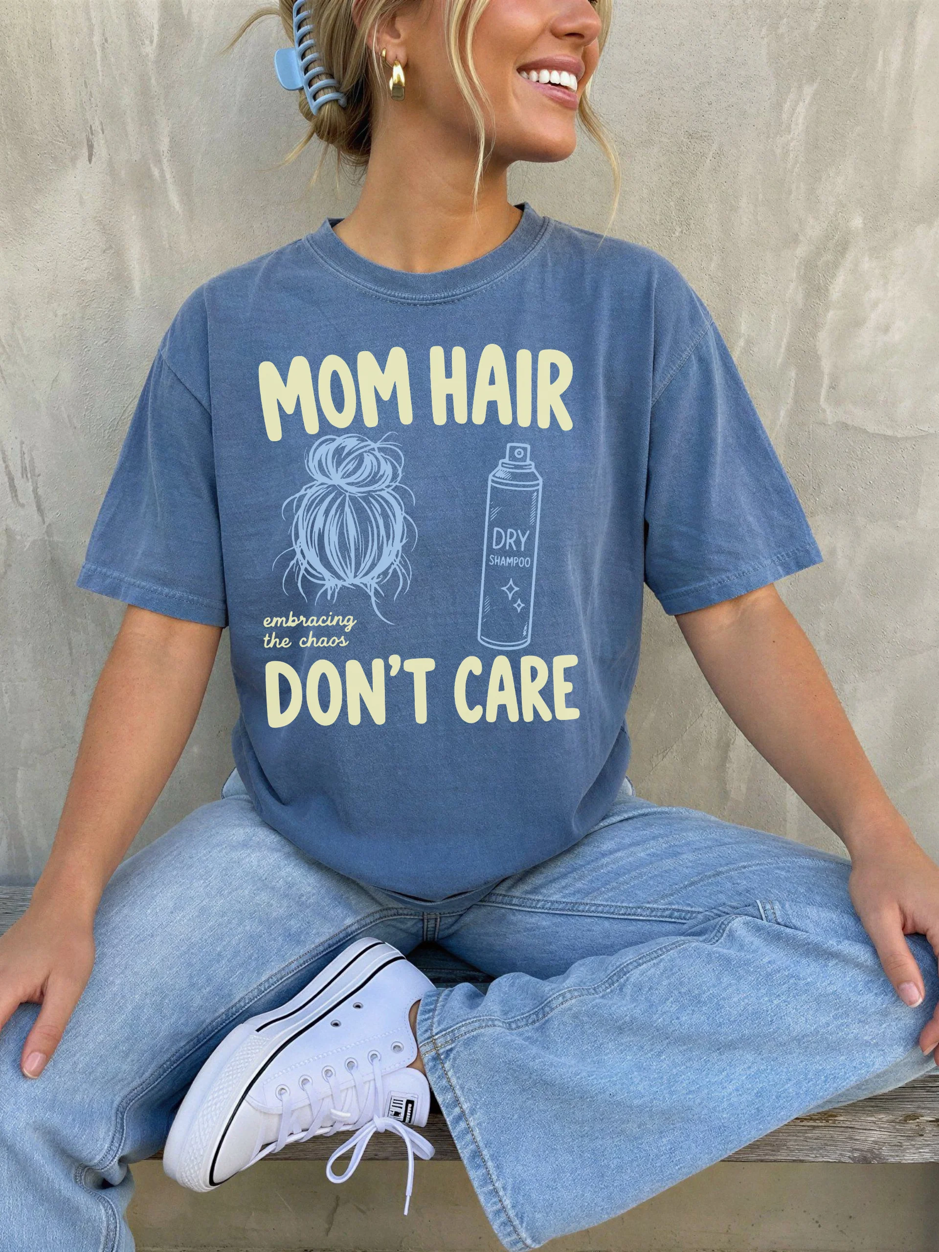 Mom Hair Don't Care - Yellow product image (1)
