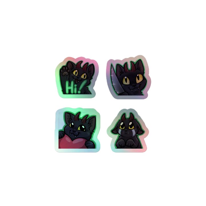 Demon Kitty Salem Stickers product image (1)