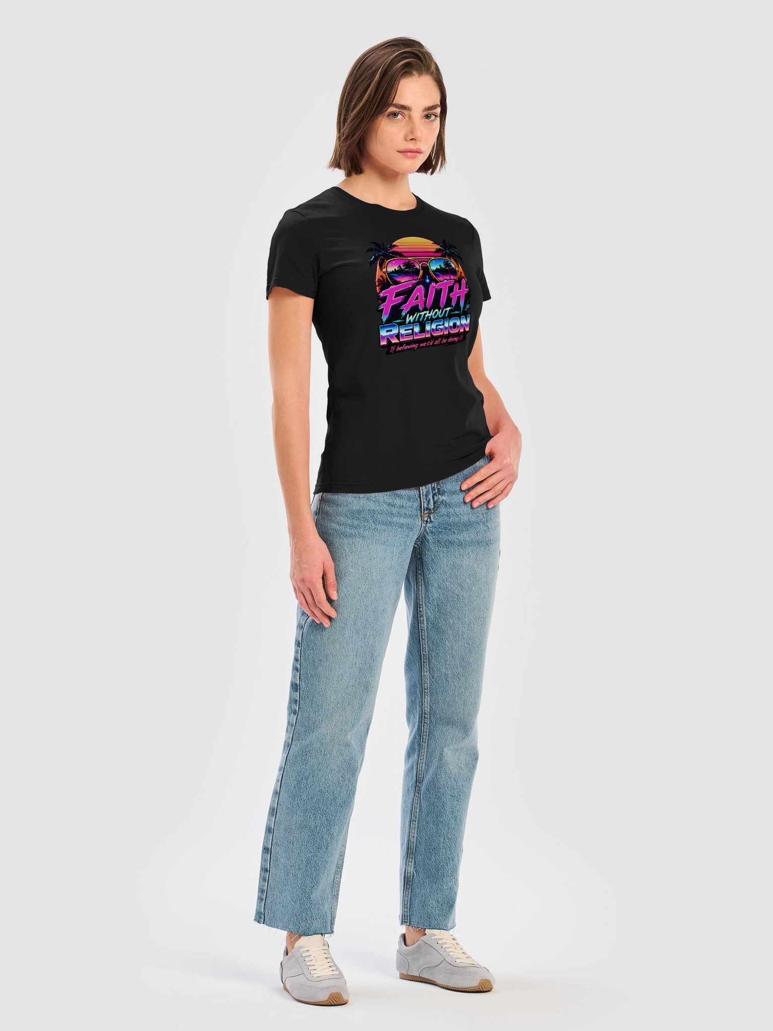 Women's Retro Sunset Sunglasses Faith Tee product image (7)