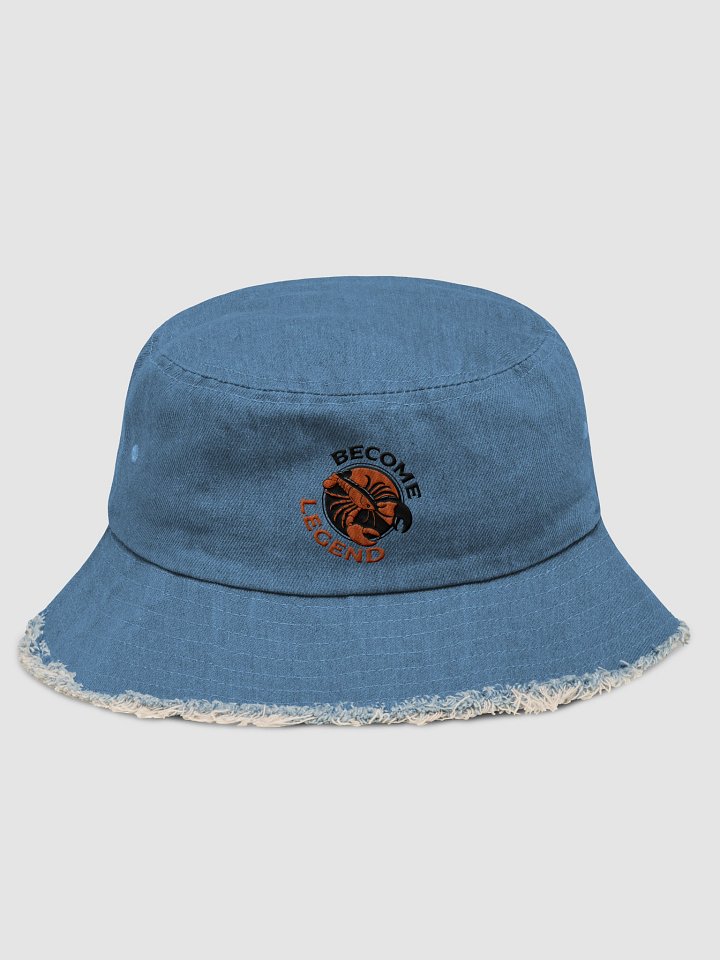 "Become Legend" Denim Bucket Hat product image (1)