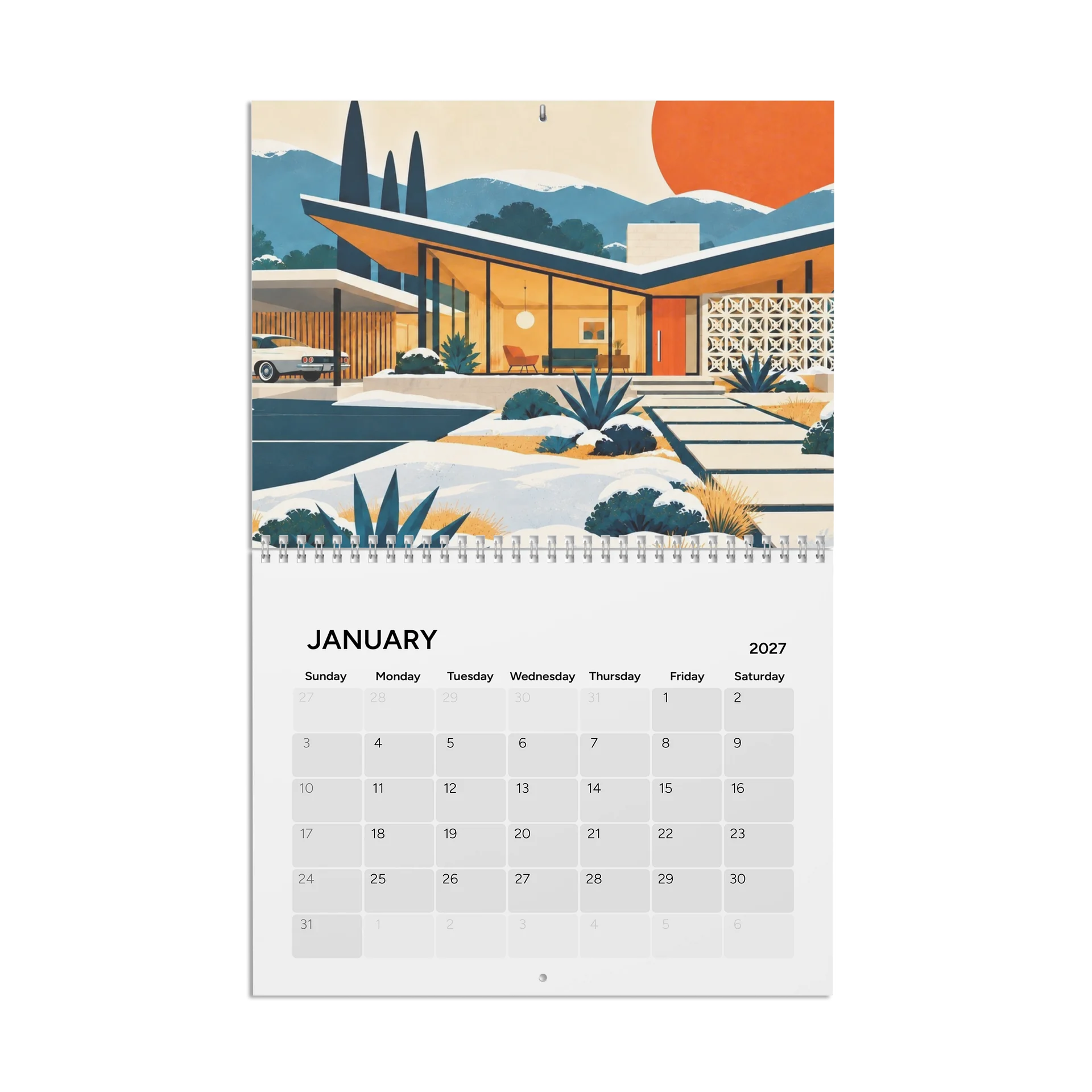 Midcentury Modern 2027 Wall Calendar product image (1)