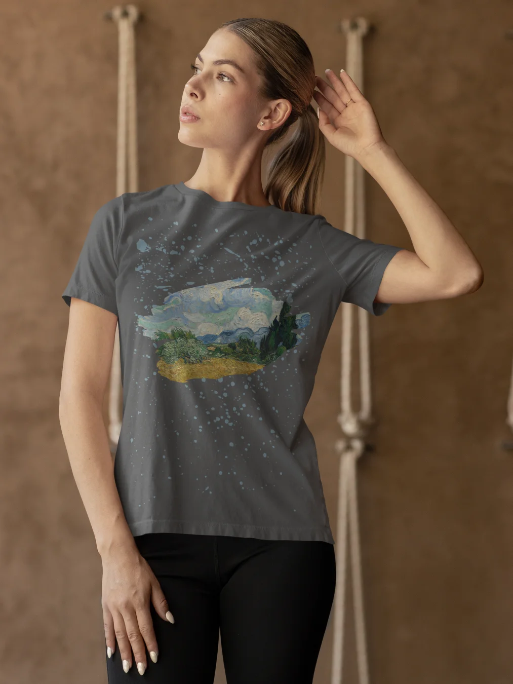 Wheat Field with Cypresses (Vincent van Gogh) T-Shirt product image (2)