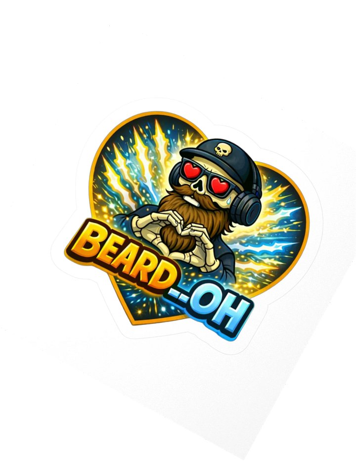 Beard__Oh Heart Logo Sticker product image (2)