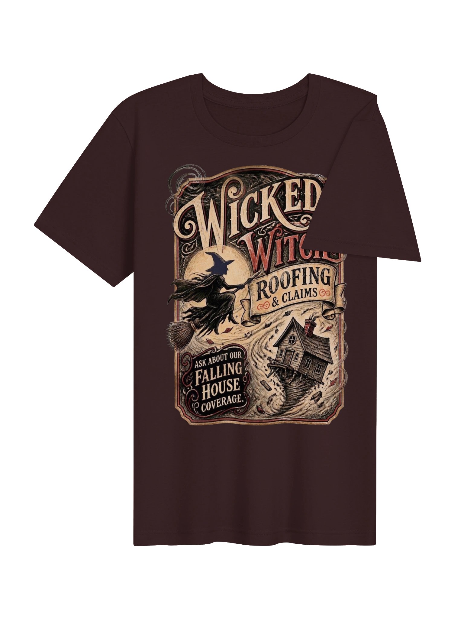 Wicked Witch Roofing & Claims Oz Shirt, Funny Vintage Poster Graphic product image (33)