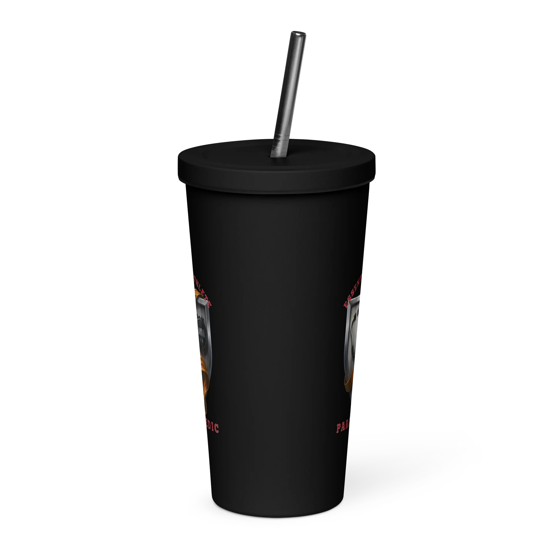 Shield Series: Paramedic Edition Crimson Tumbler with Straw product image (4)