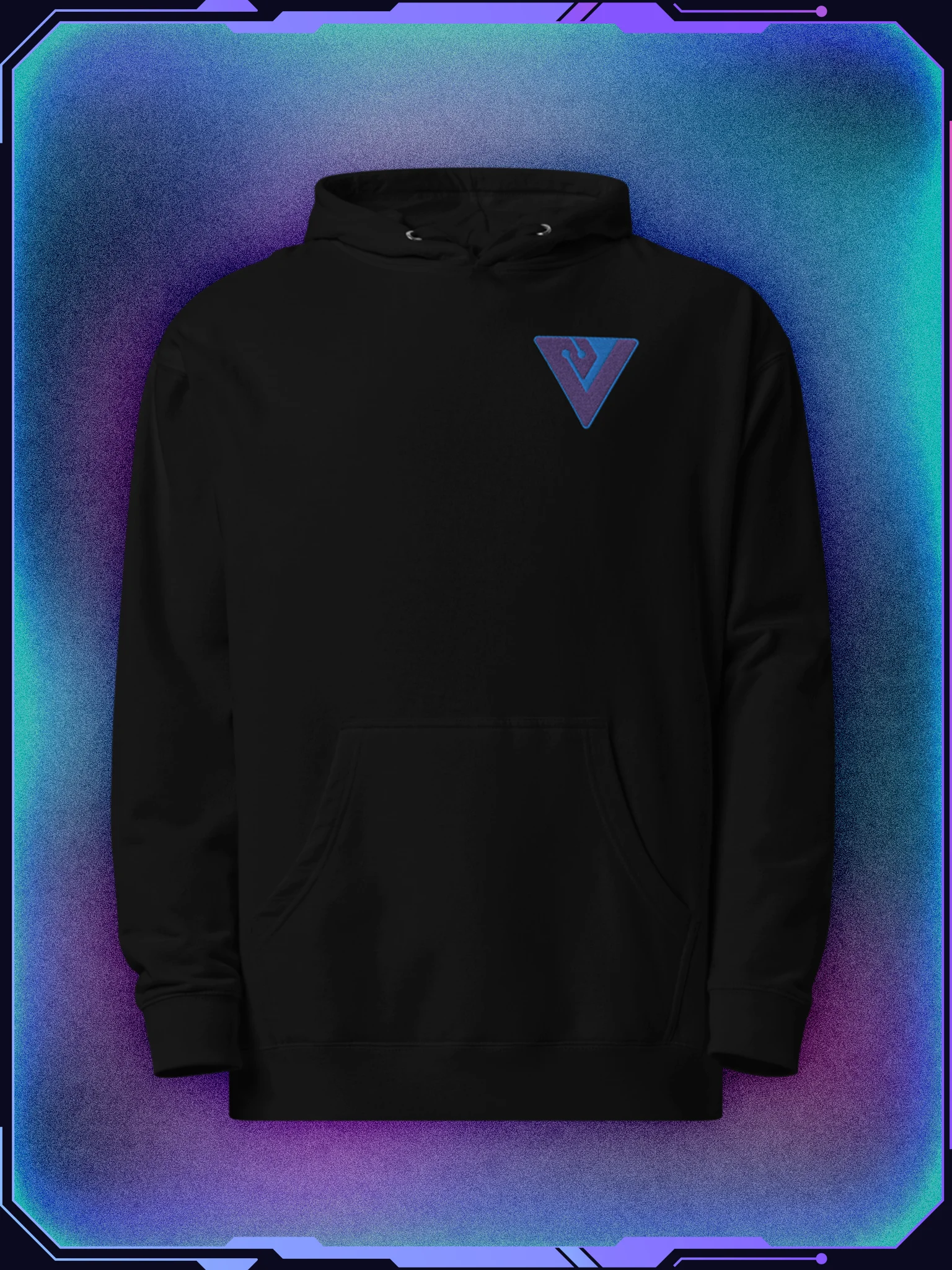Tech Circuit Triangular Graphic Hoodie product image (3)