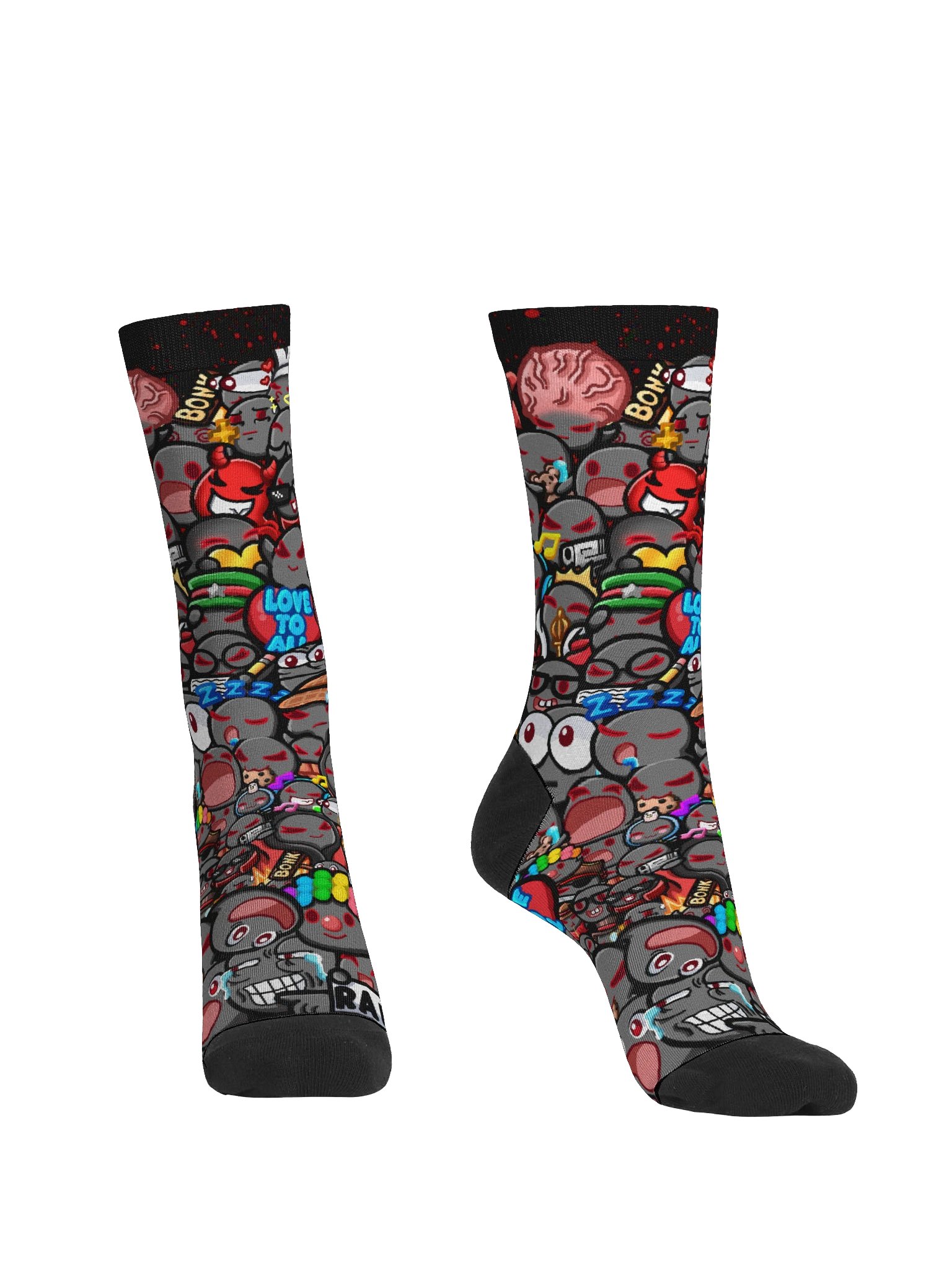 Emote-tional Support Crew Socks product image (4)