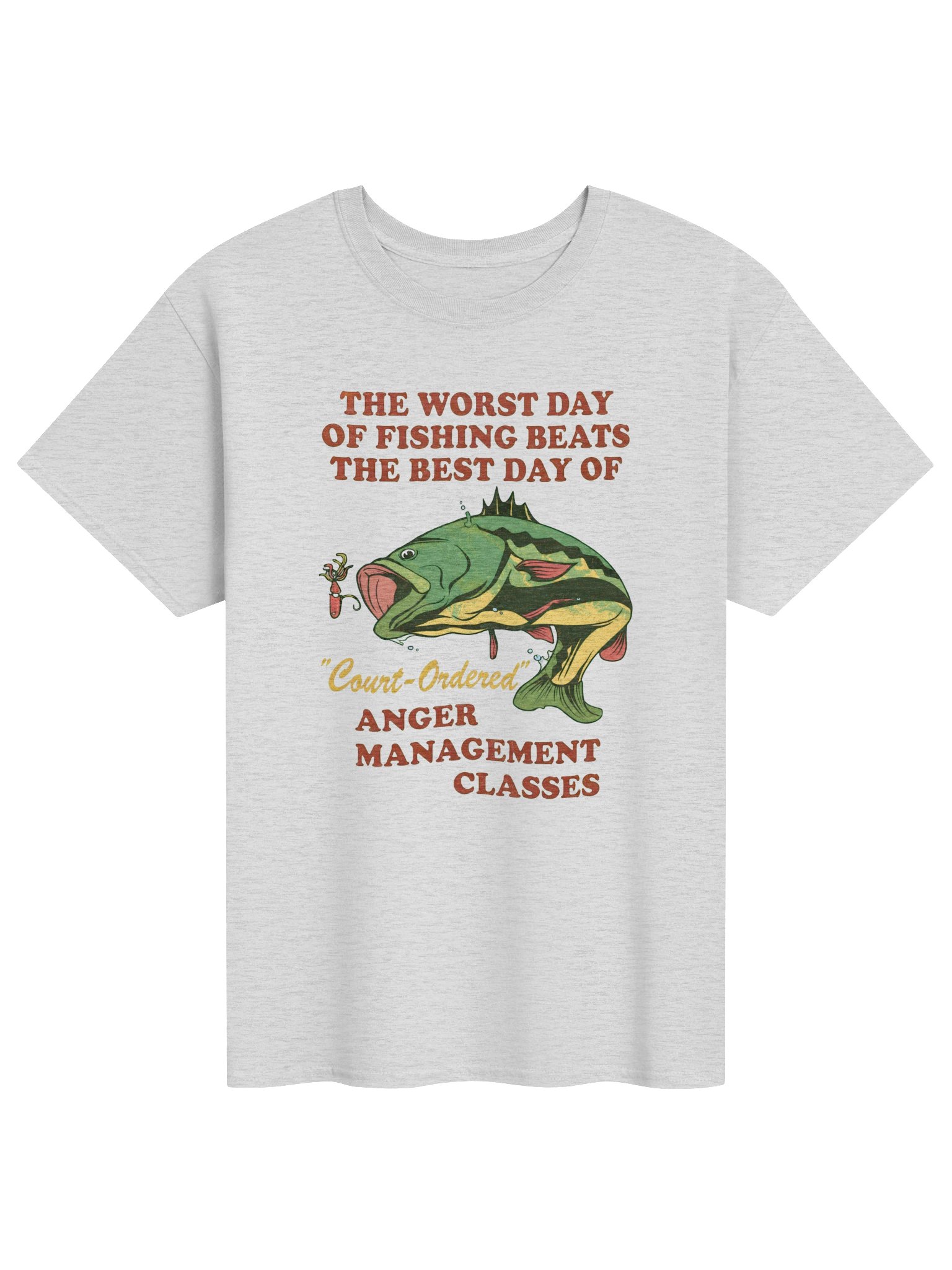 Worst Day of Fishing Anger Management Shirt – Funny Bass Tee product image (71)