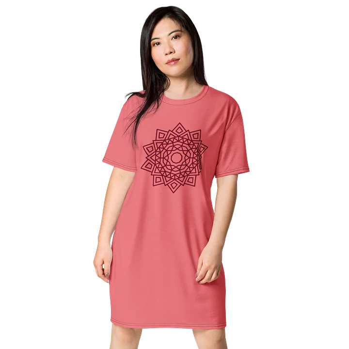 Mandala Pulse T-Shirt Dress product image (1)