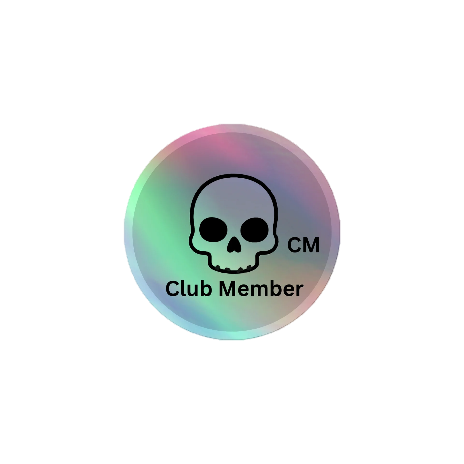 Holographic Club Member Sticker product image (1)