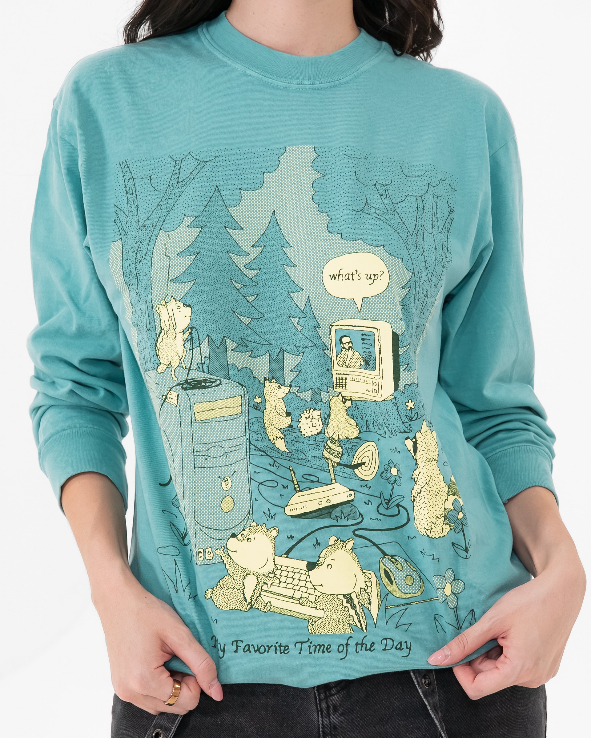 STREAM IN THE FOREST L/S- SEAFOAM product image (4)