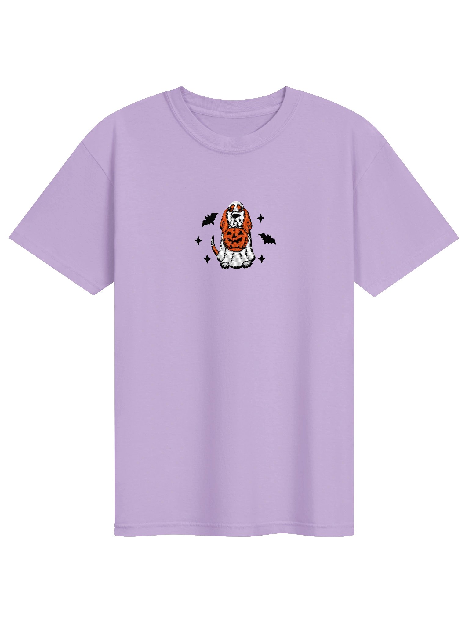 Halloween Basset Hound(Red) Embroidered T-Shirt product image (41)
