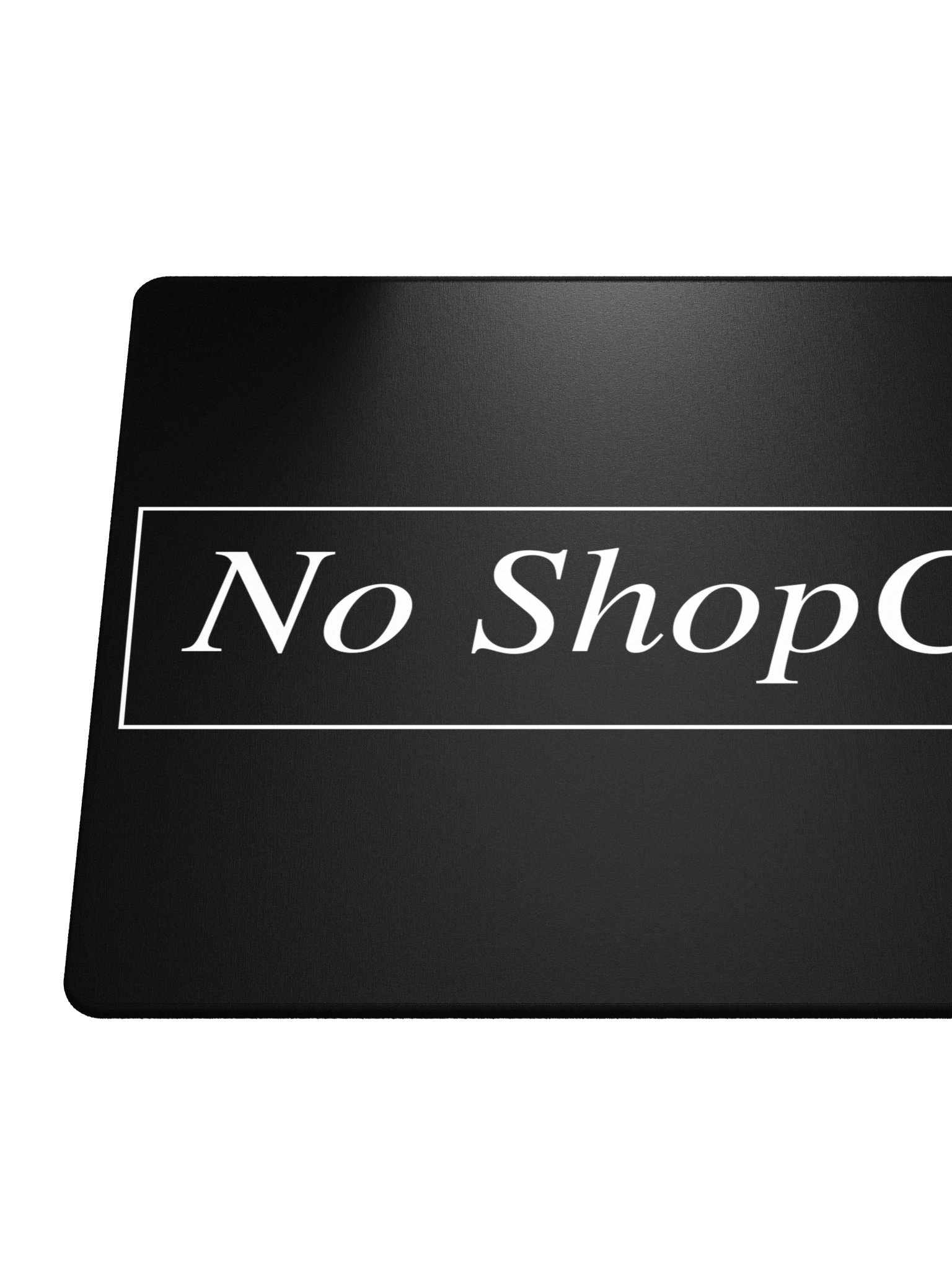 No ShopCo Gaming Mouse Pad - White on Black product image (6)