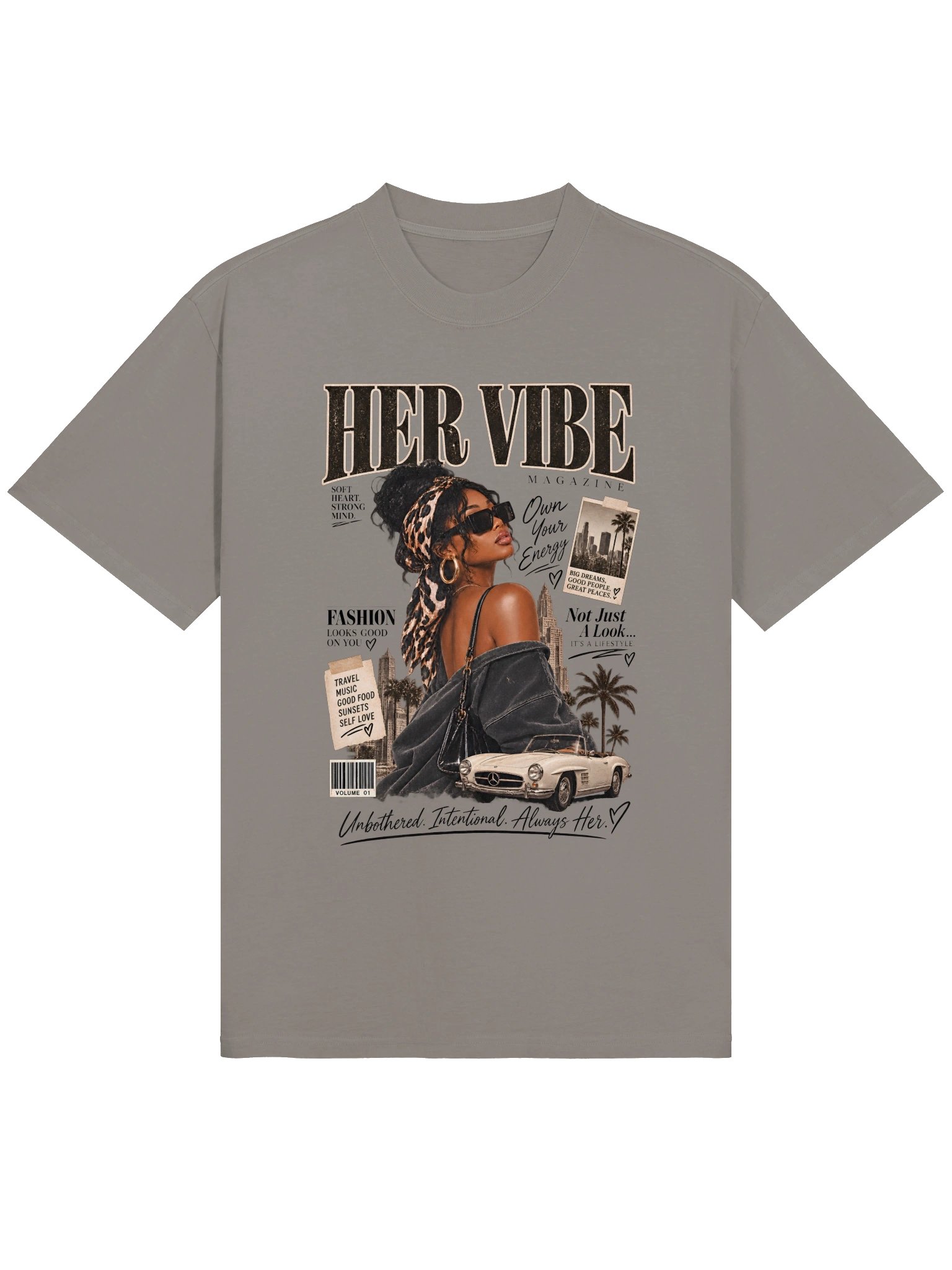 Vintage Oversized T Shirt | Her Vibe Women’s Graphic Tee product image (2)