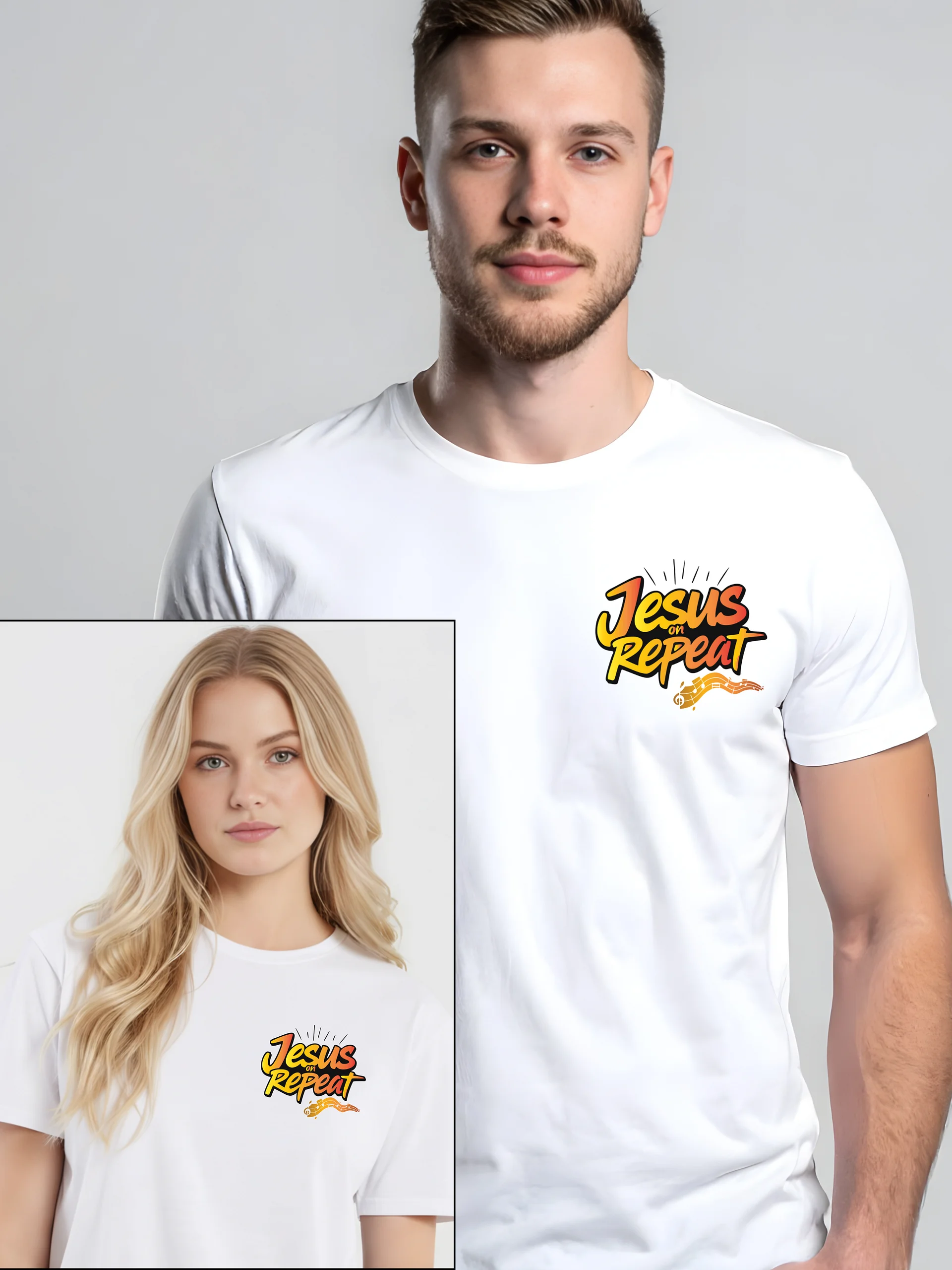 Jesus on Repeat Unisex T-shirt product image (1)