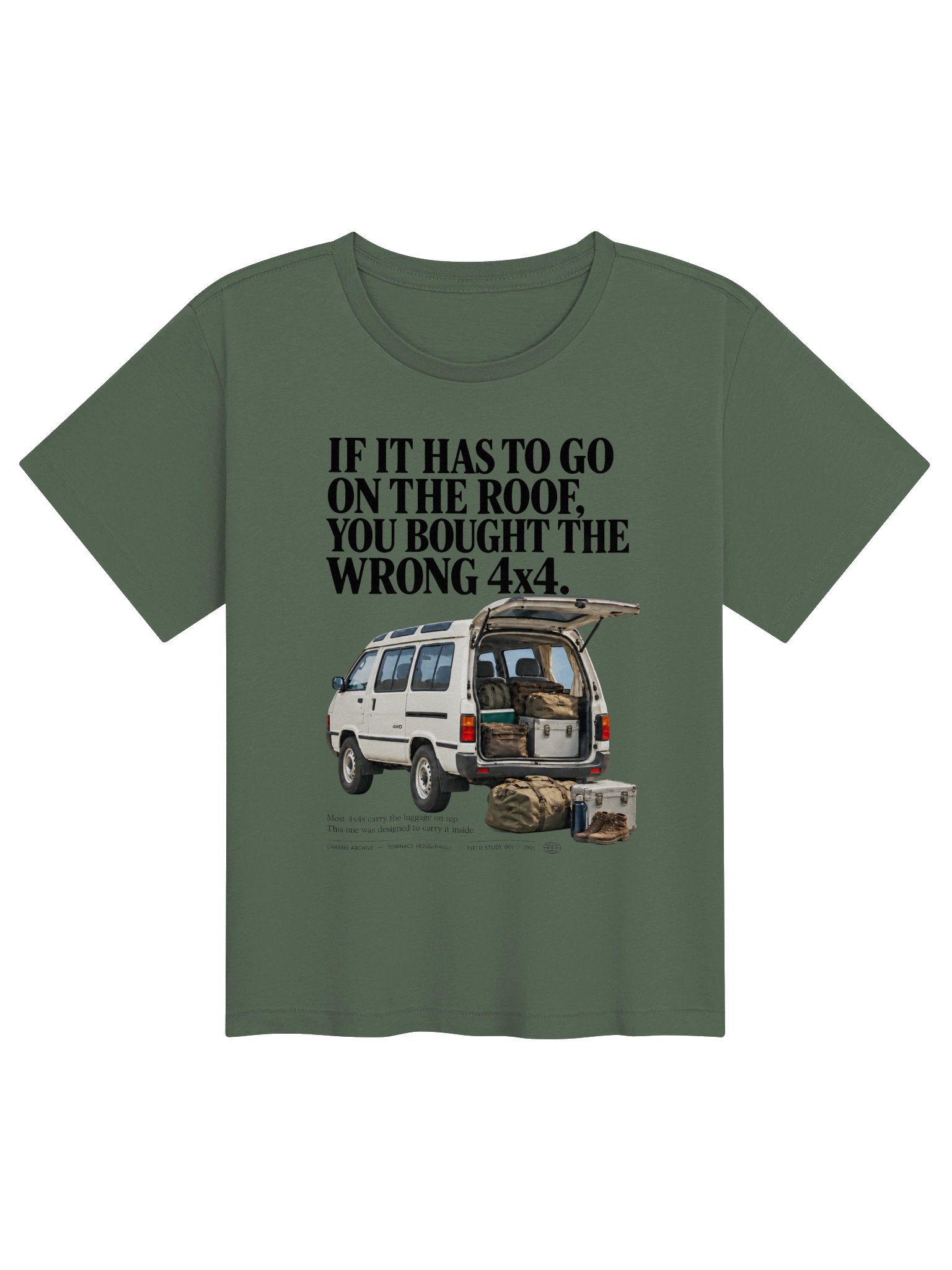 Wrong 4x4: 1991 Toyota TownAce 4WD women's Tee product image (1)