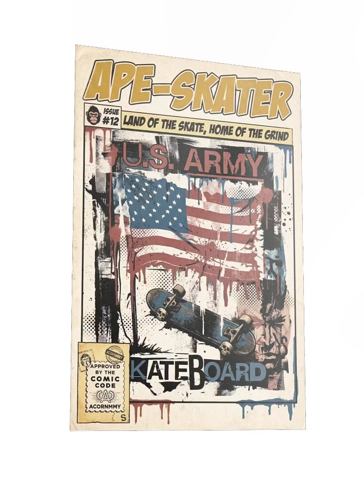 APE-SKATER // ISSUE #12: "PATRIOT GRIND" (VARIANT G - RED EDITION) product image (4)