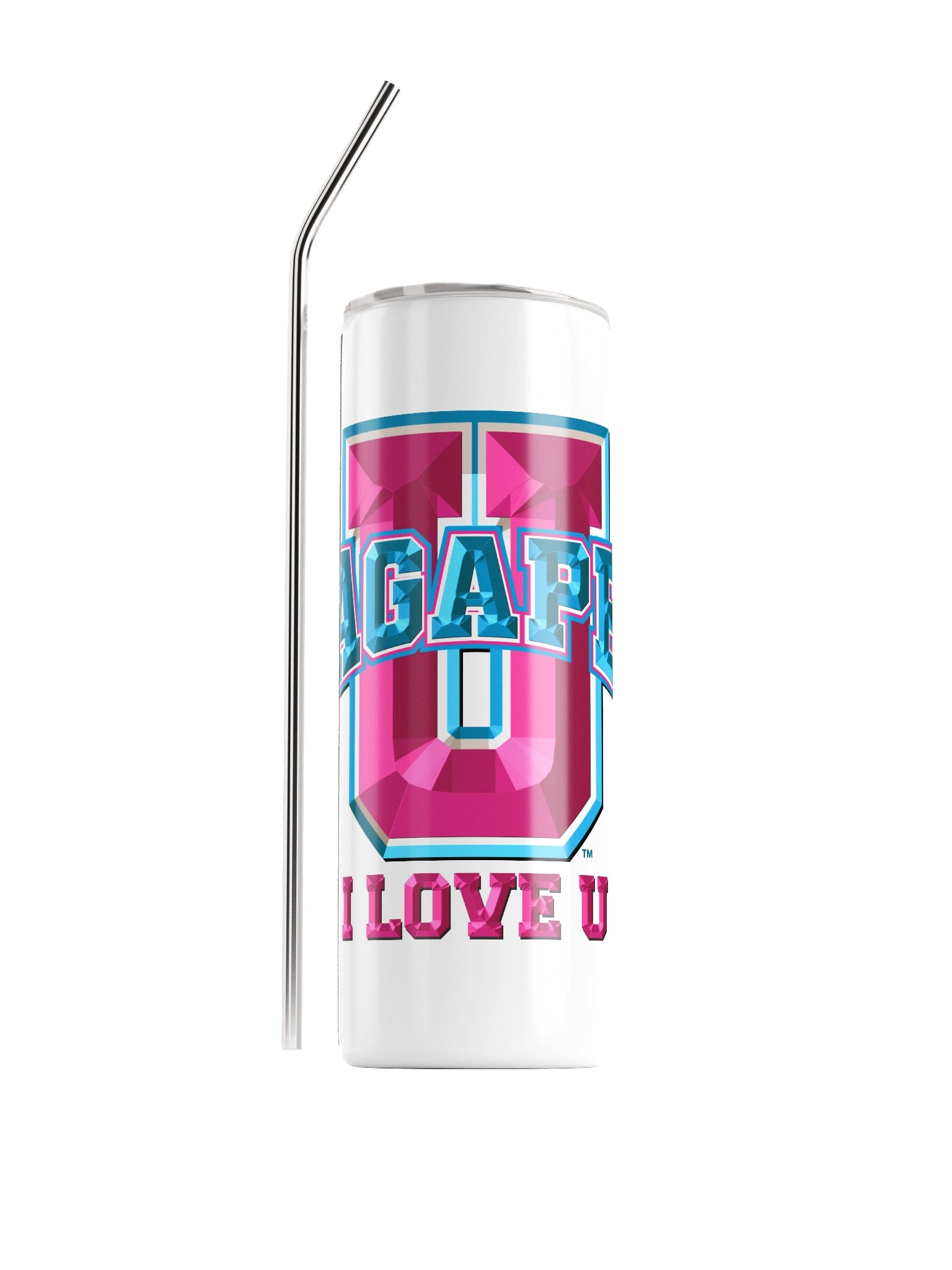 Agape U, 20oz Tumbler, White product image (1)