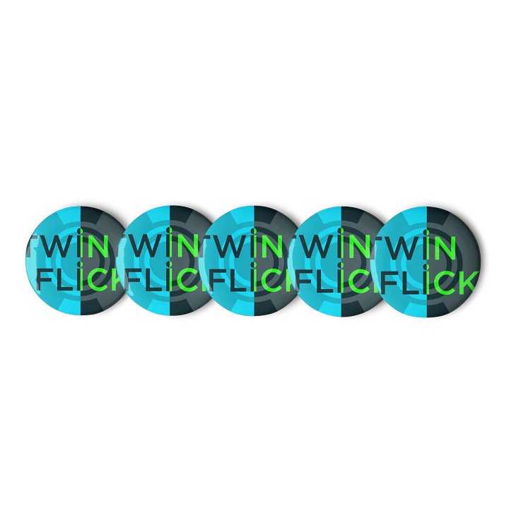 Dual Tone Twin Flicks Pin Buttons Set product image (1)
