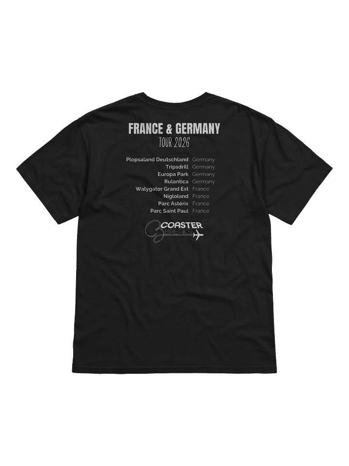 France & Germany Tour 2026 T-shirt - Dark Colour product image (6)