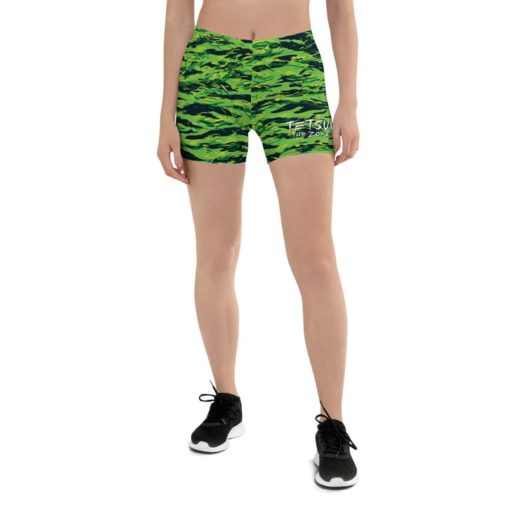 Green Camo Bike Shorts product image (1)