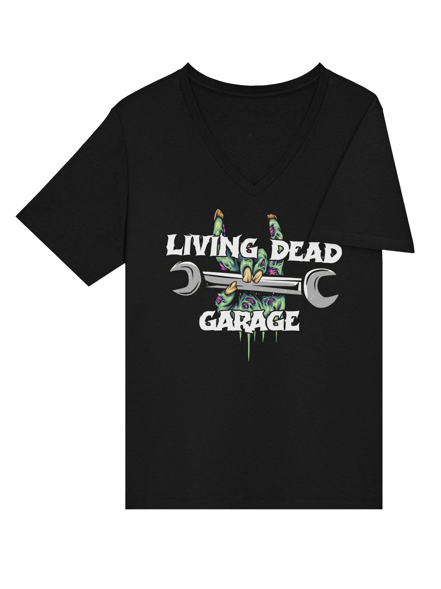Living Dead Garage Womens V-neck product image (11)