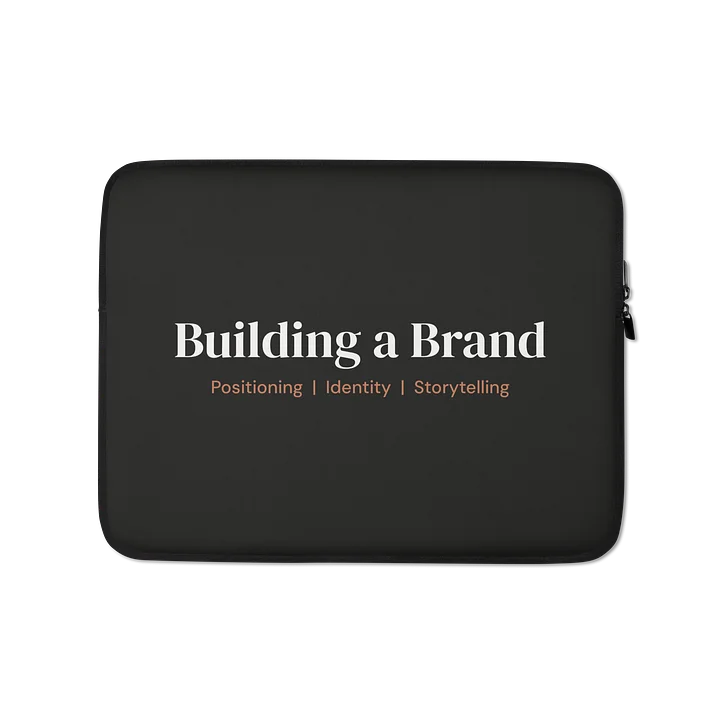 Black minimalist laptop sleeve product image (1)