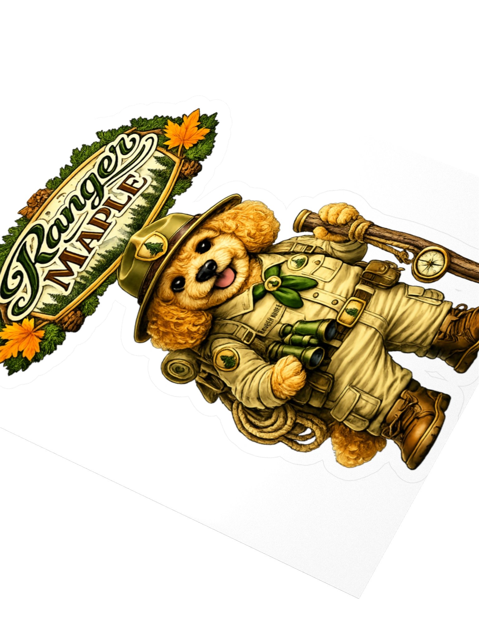 Ranger Maple Dog Kiss Cut Sticker product image (3)