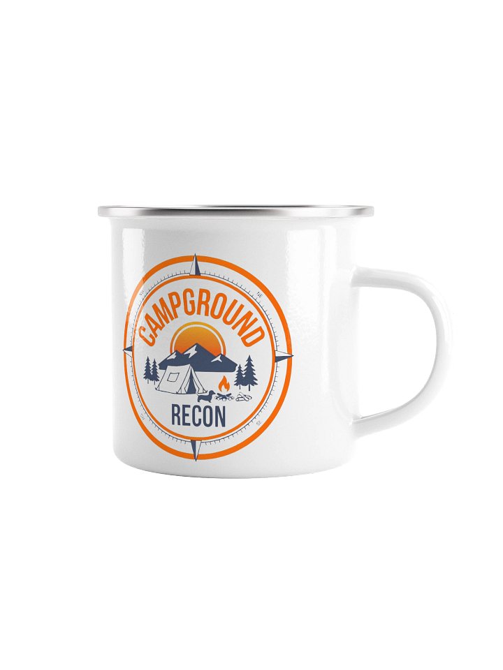 Campground Recon Enamel Mug - Tent Logo product image (1)