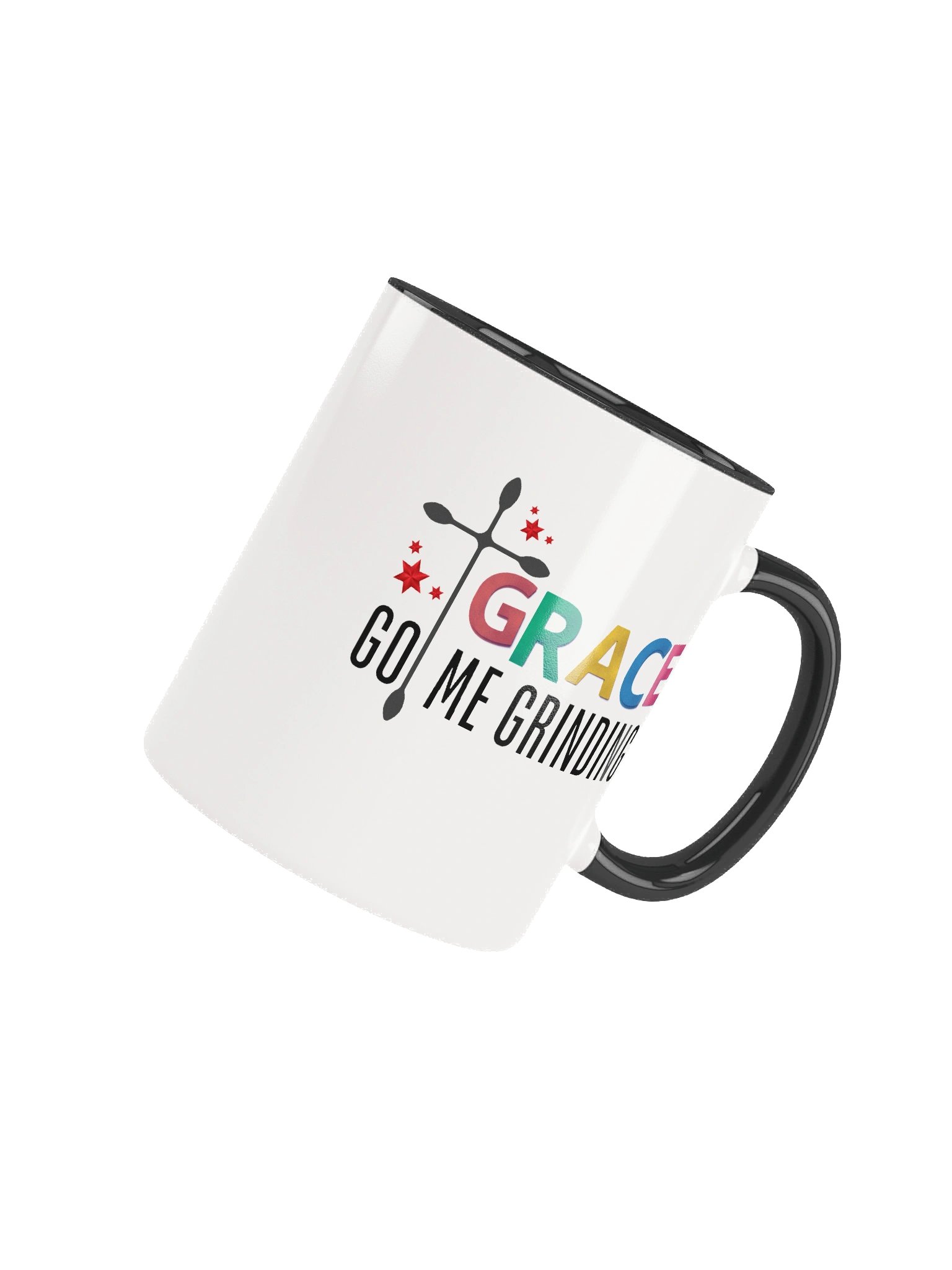 Grace Got Me Grinding Christian Double-Tone Mug | Faith Hustle Coffee Cup | Inspirational Gift for Women of Faith product image (13)