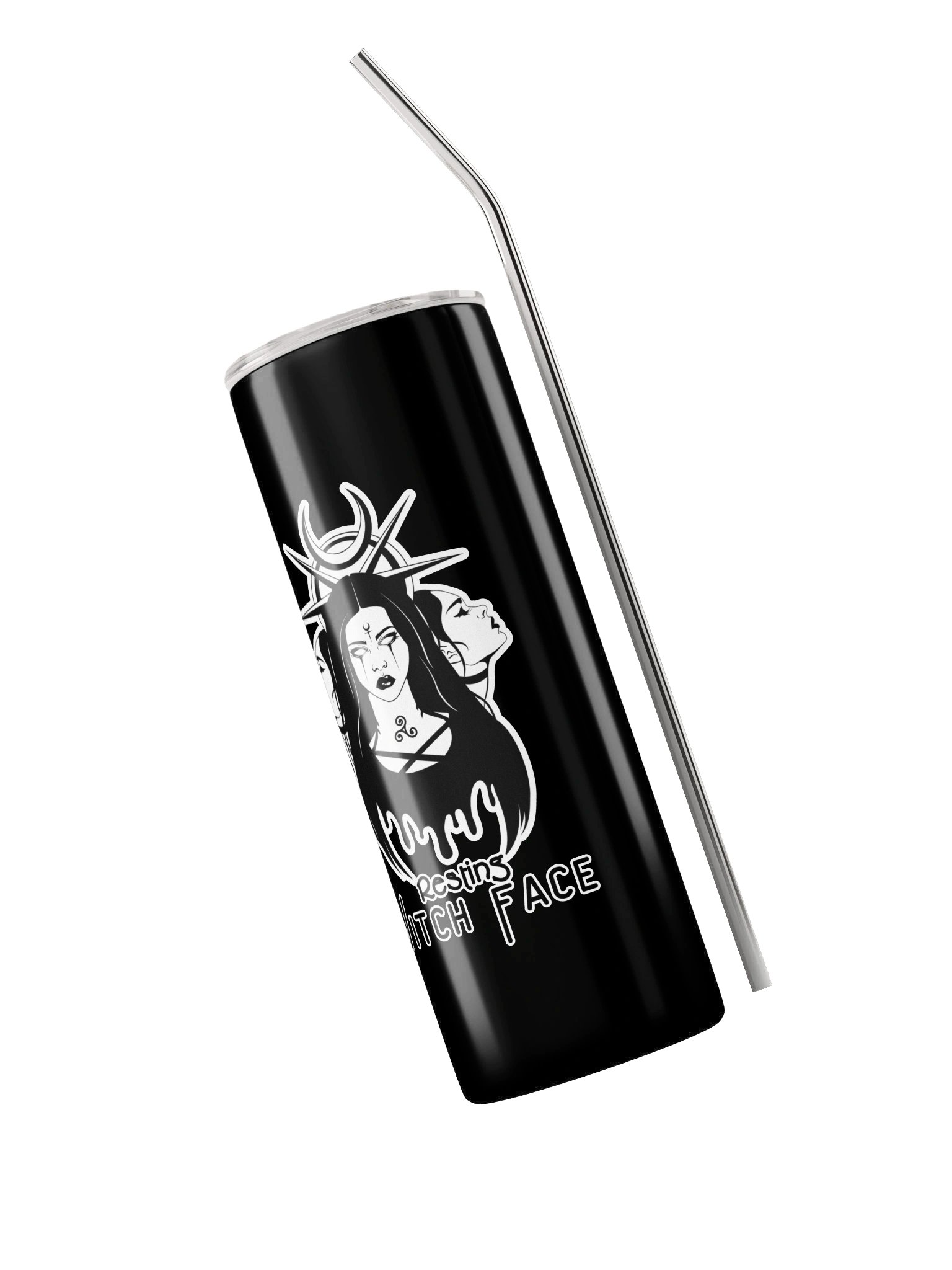 Resting Witch Face Steel Tumbler product image (3)