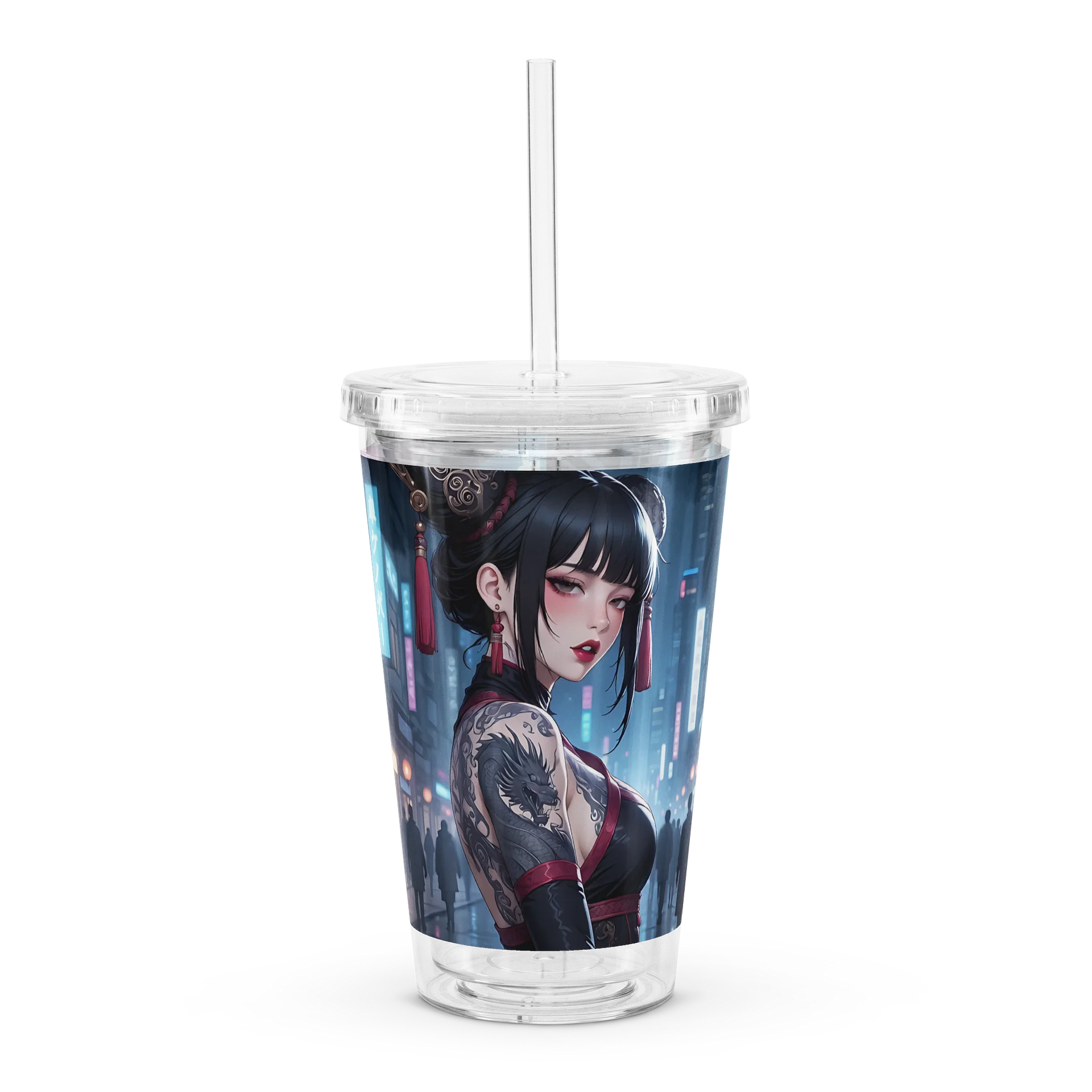 Lepus Ferox — Ancillina Sicaria — Double Wall Clear Plastic Tumbler (16 oz) product image (1)