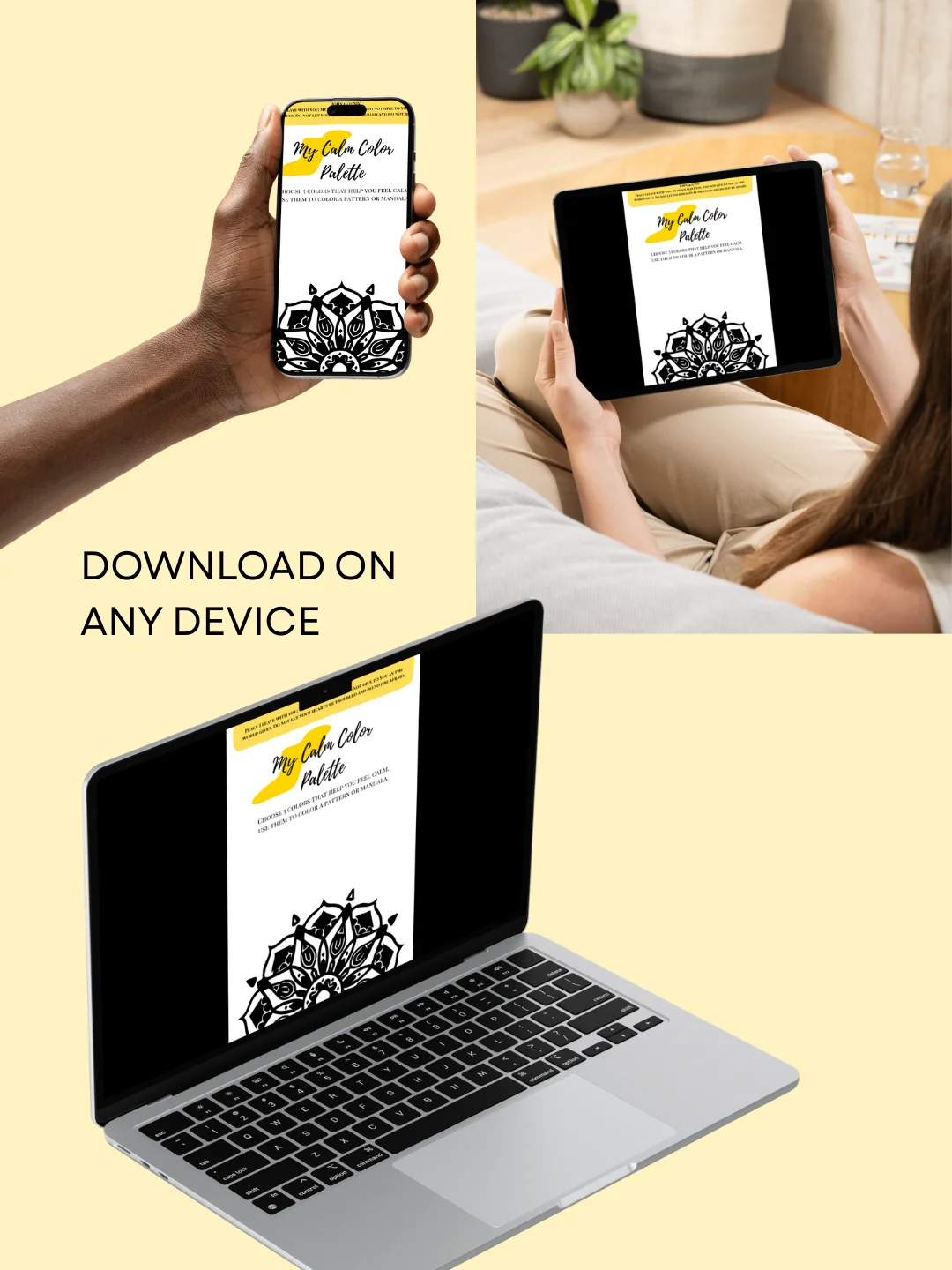 Mindfulness Art Therapy - DIGITAL Coloring Workbook for Girls & Women product image (9)