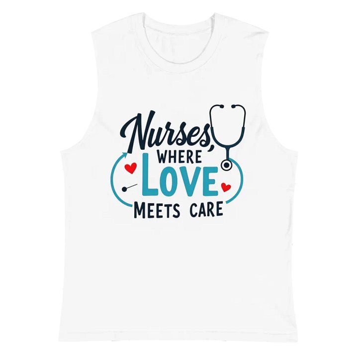 Love & Care Nurses Muscle Tank product image (2)