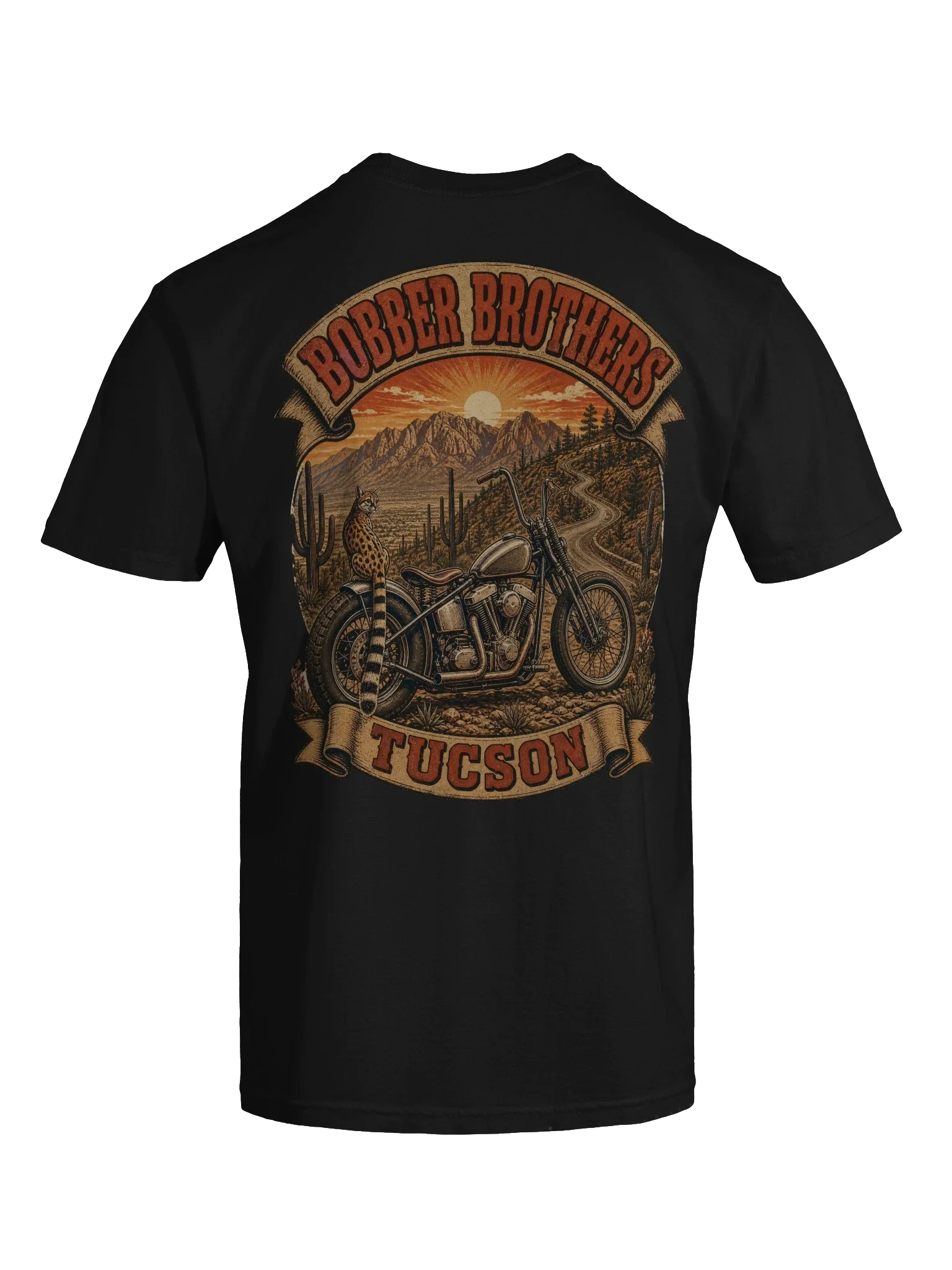 Tucson motorcycle t-shirt design by Bobber Brothers