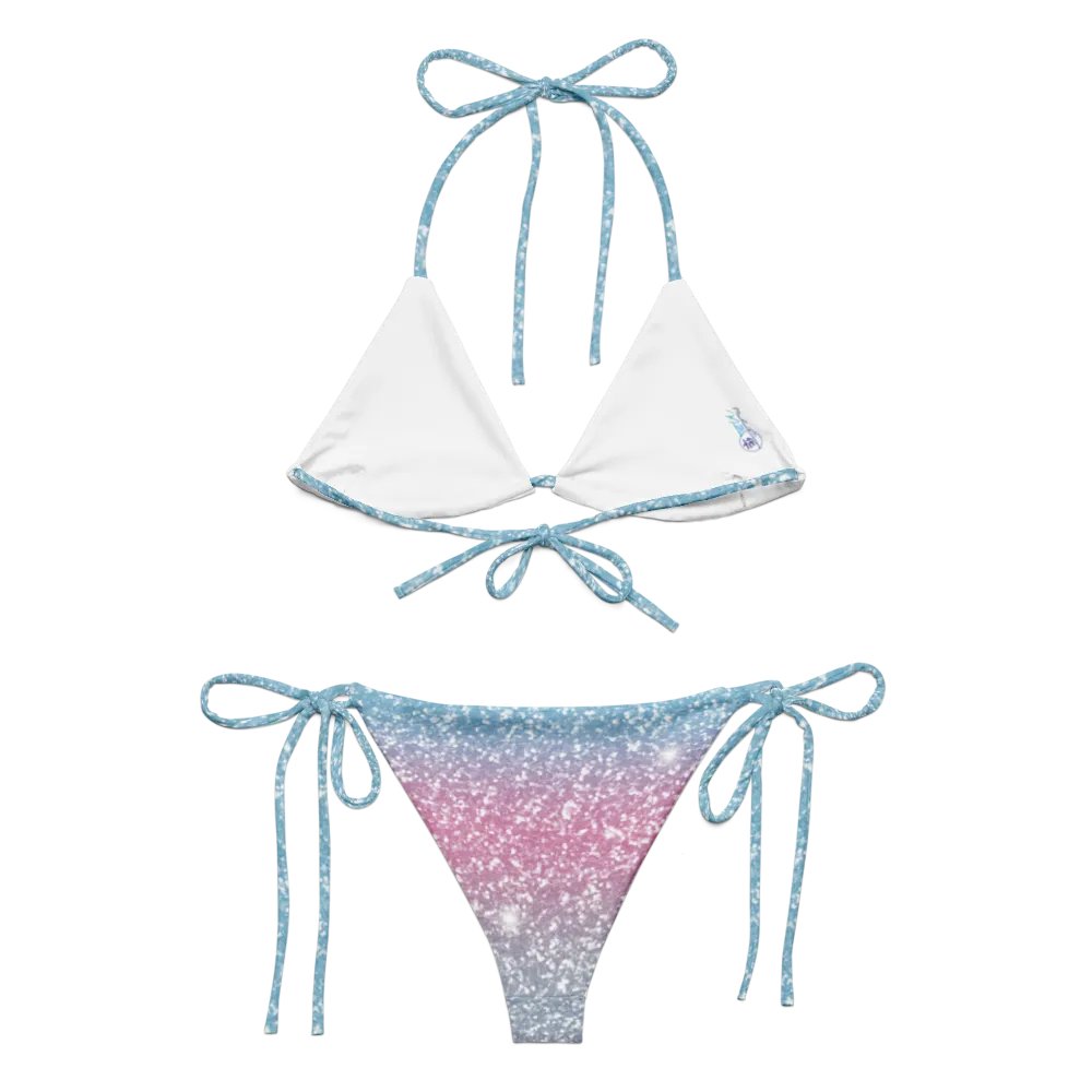 Glitter Unicorn Texture Design String Bikini (4) product image (2)