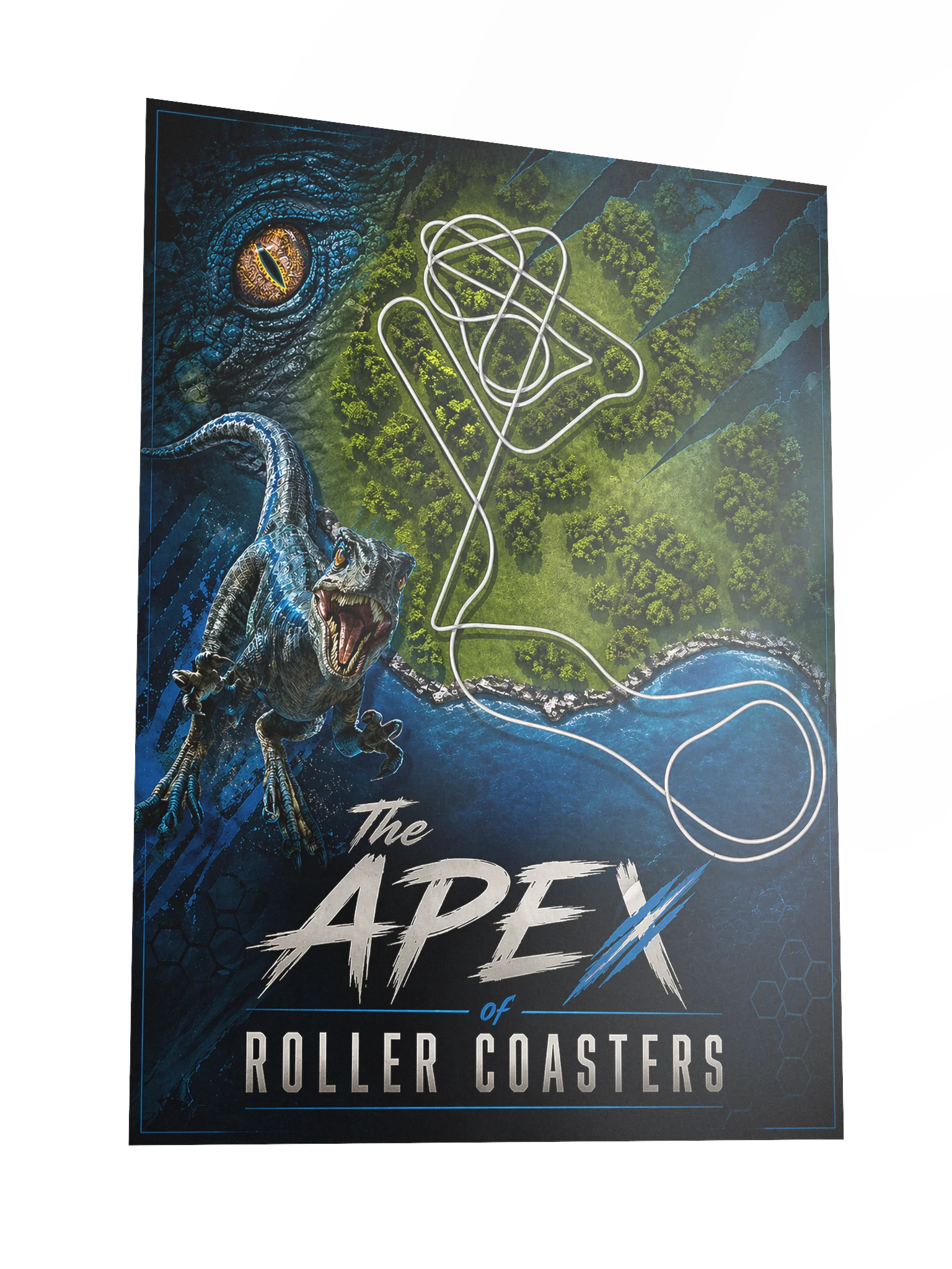 The Apex of Roller Coasters - Veloci inspired poster - 18x24" product image (3)