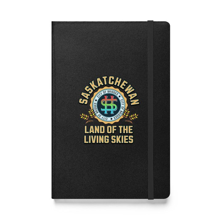 Saskatchewan Land Of The Living Skies City Emblem Hardcover Notebook product image (1)