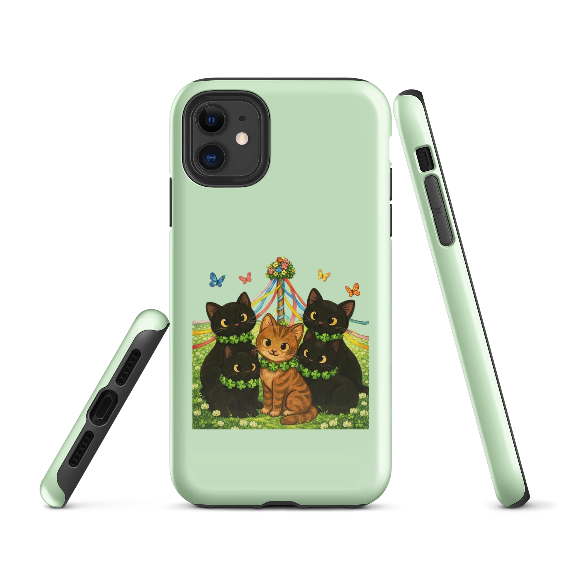 Cat brigade spring Tough iPhone® Case product image (1)
