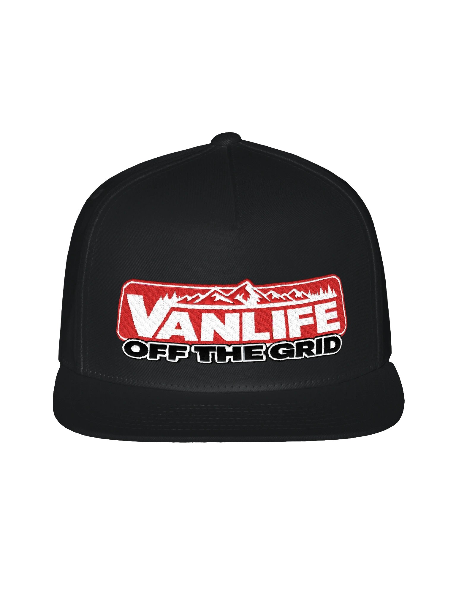 Vanlife Off the Grid Snapback Hat | Black product image (3)