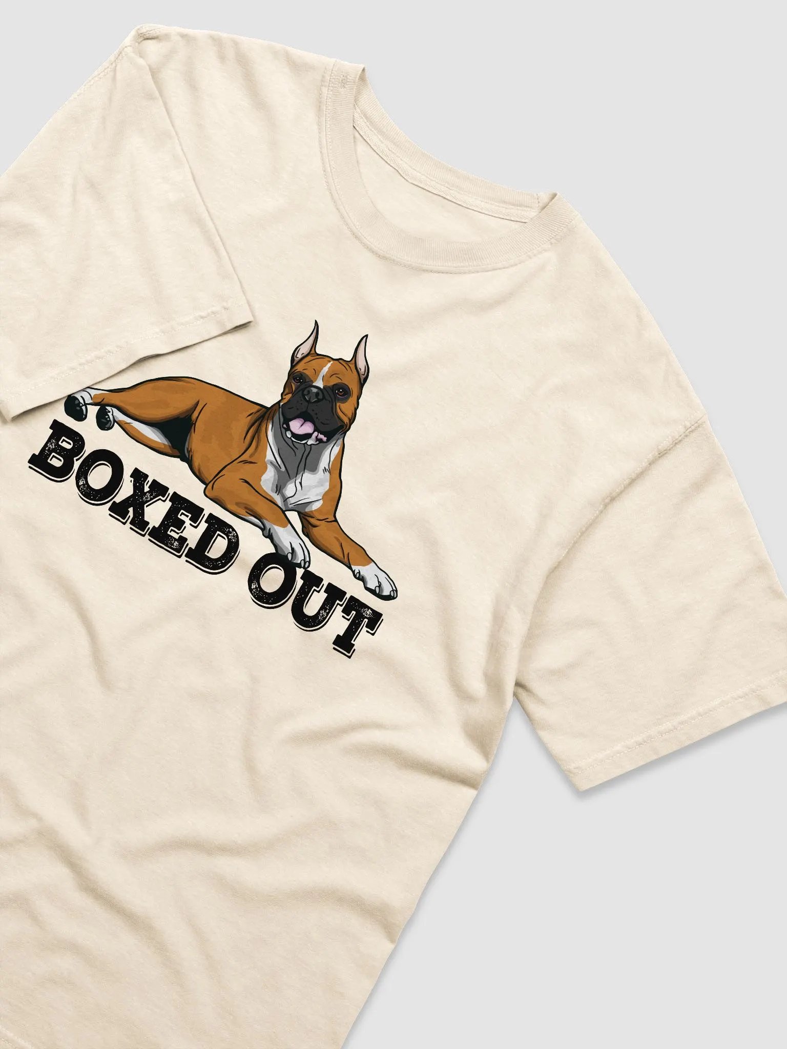 Boxed Out T-Shirt of a Boxer Dog | Funny T-Shirt for Boxer Paw-rents product image (6)