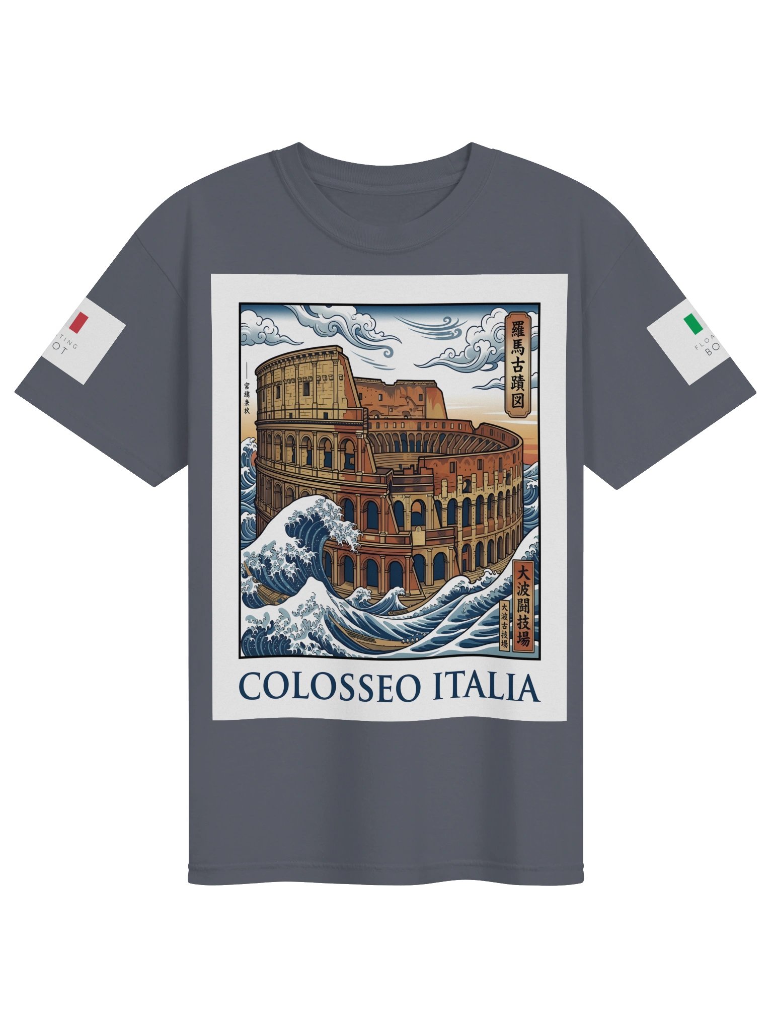 Colosseo Italia – Ukiyo-e Wave Tee product image (1)