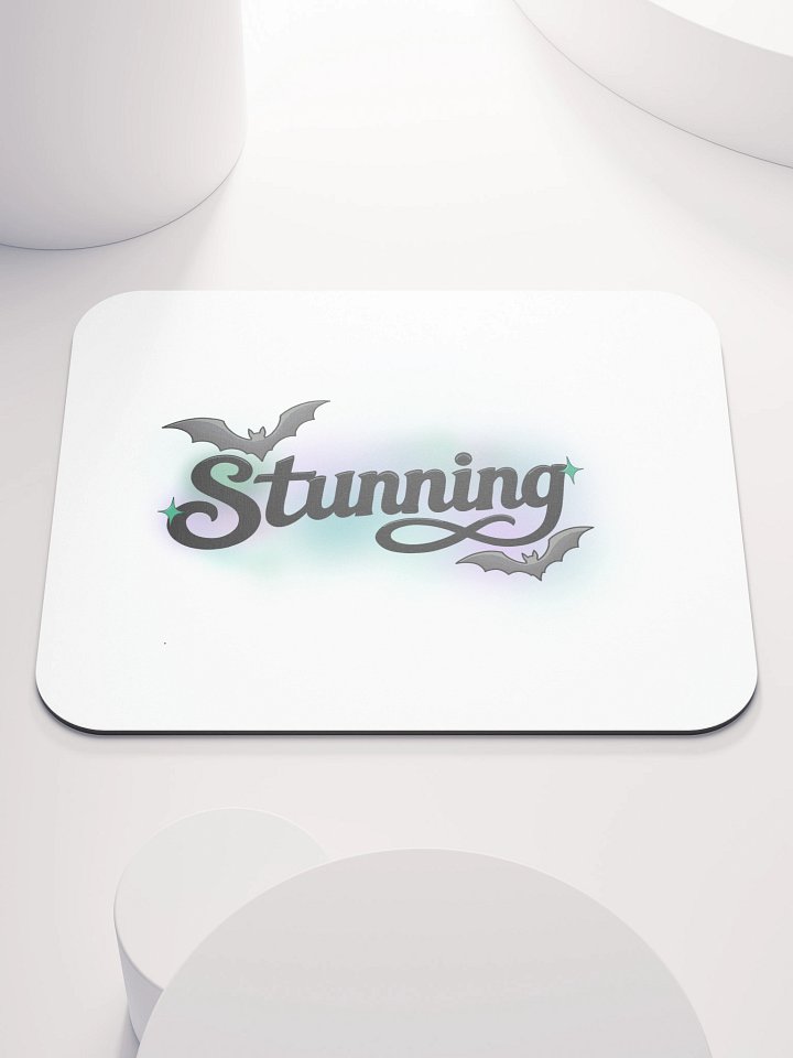 Stunning - Black - White Mouse Pad product image (1)