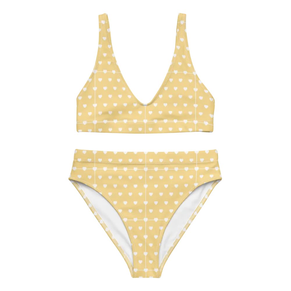 Pastel Heart Seamless Pattern High Waisted Bikini - V2 product image (8)