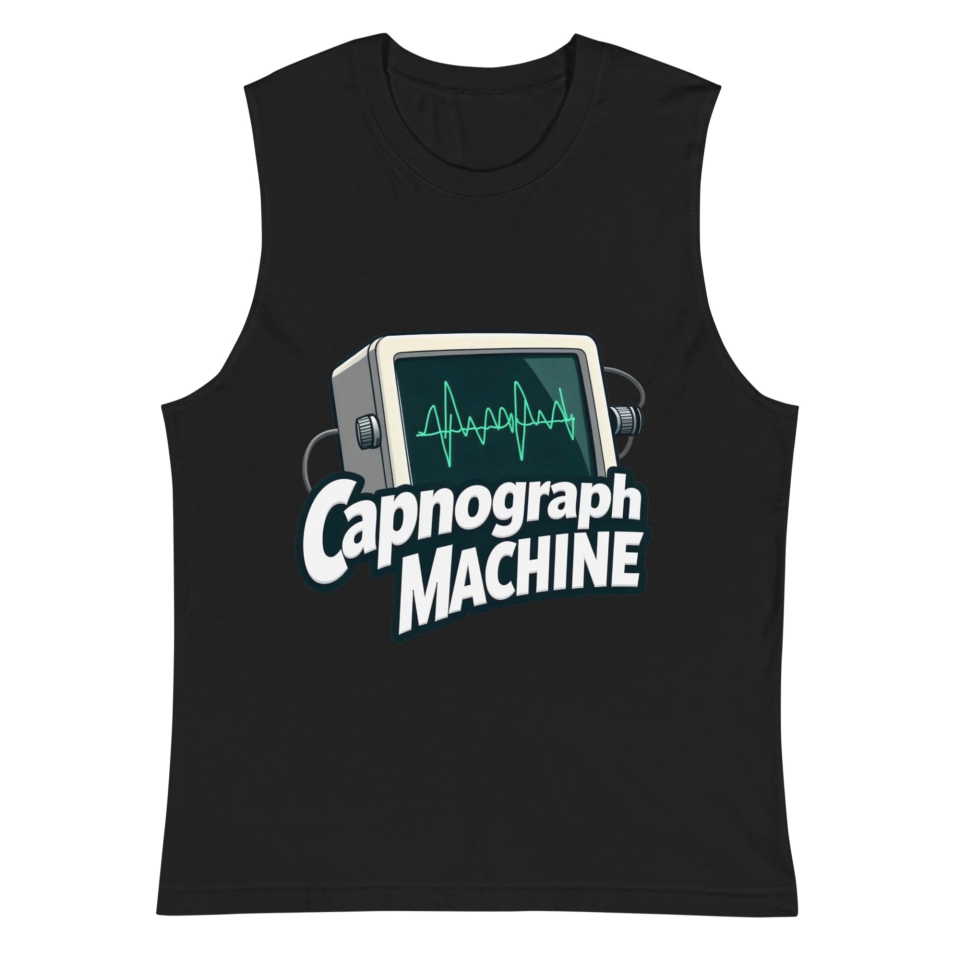 Vintage Capnograph Machine Waveform Muscle Tank product image (3)