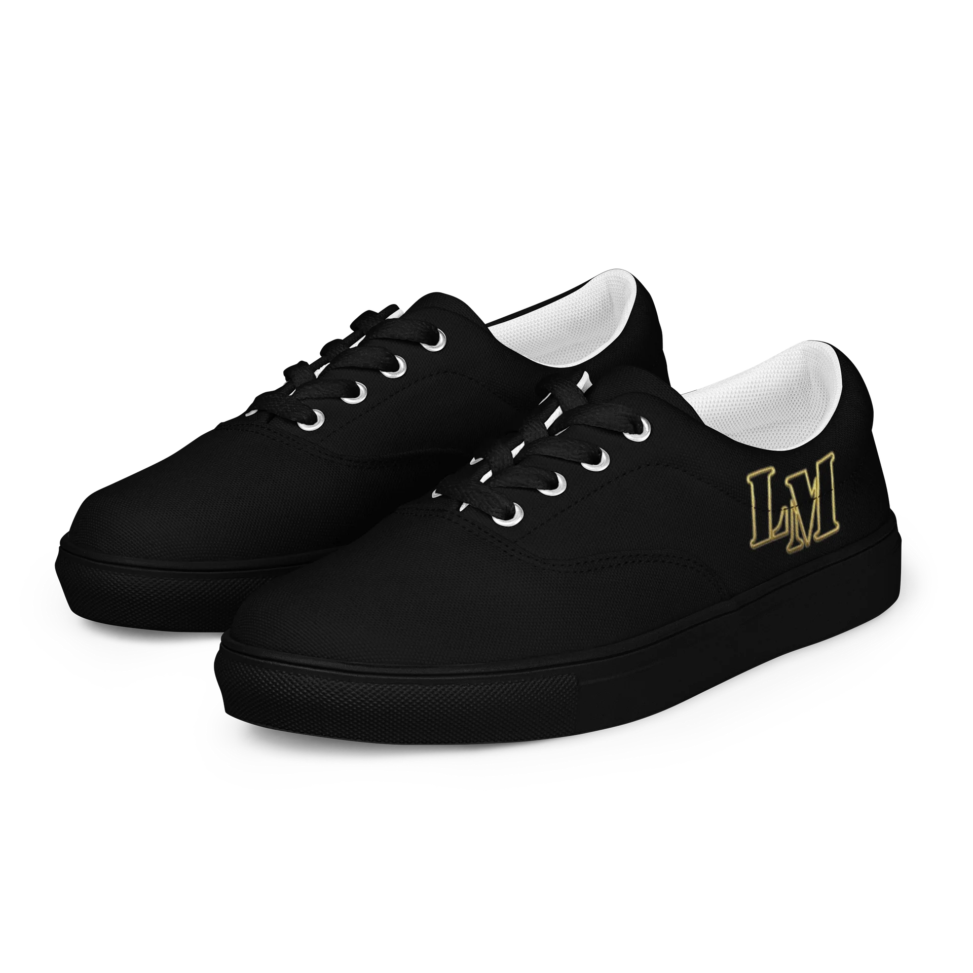 LM Origin™ Stealth Black Sneakers | Unisex Canvas Shoes product image (7)