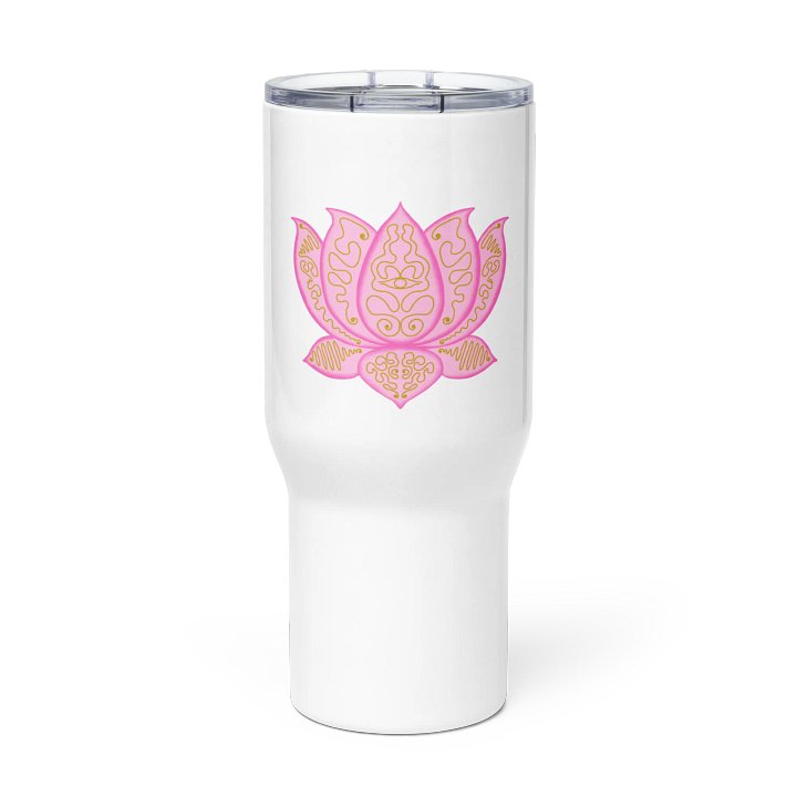 Golden Lotus Travel Mug product image (3)