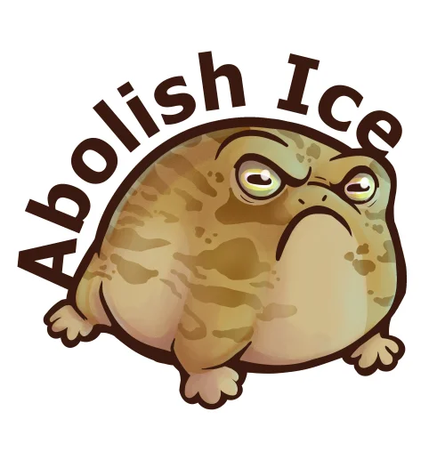 Abolish Ice Rain Frog - Downloadable Sticker product image (1)