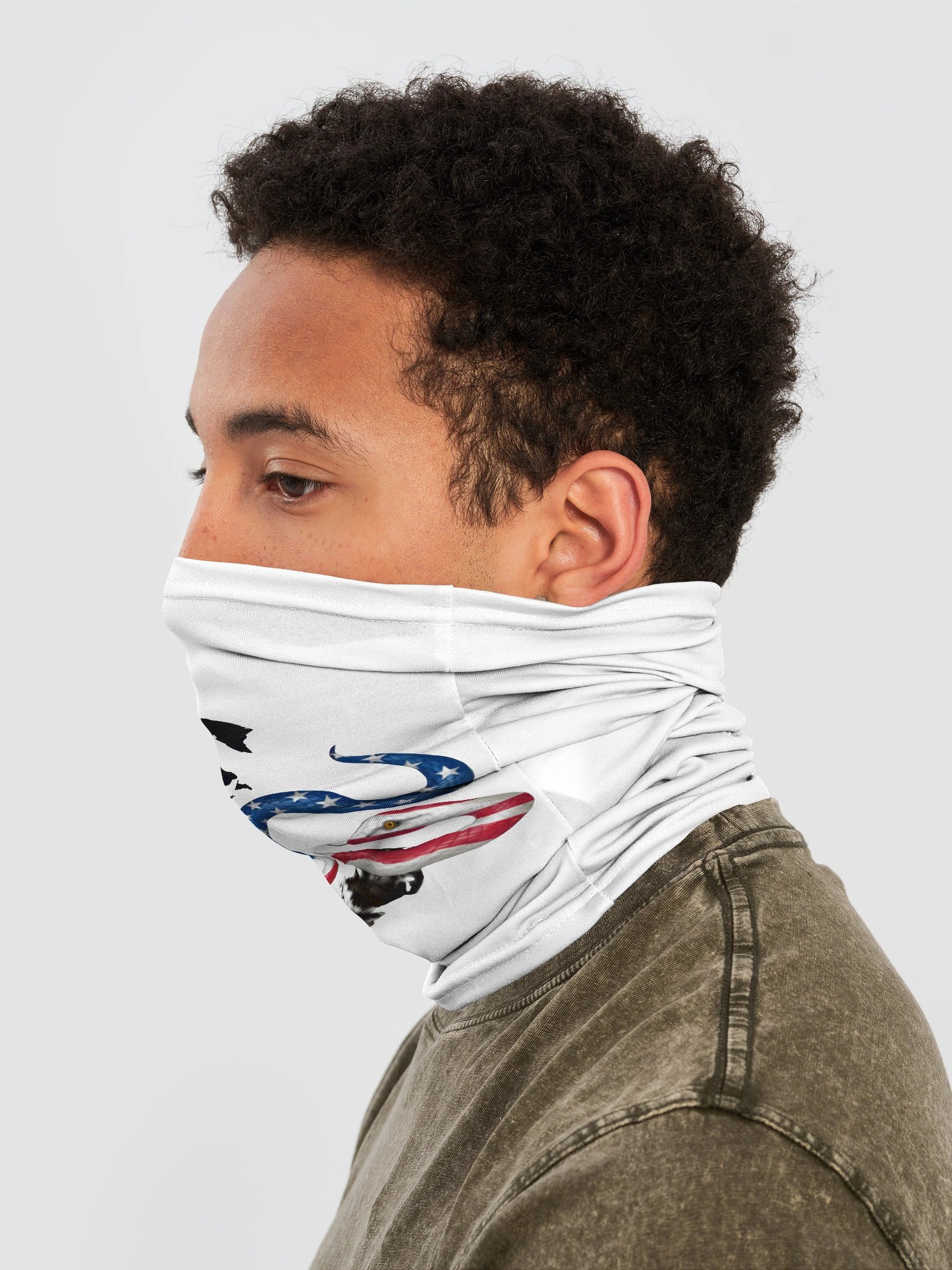 Our Gadsden Flag Logo Face Mask product image (3)