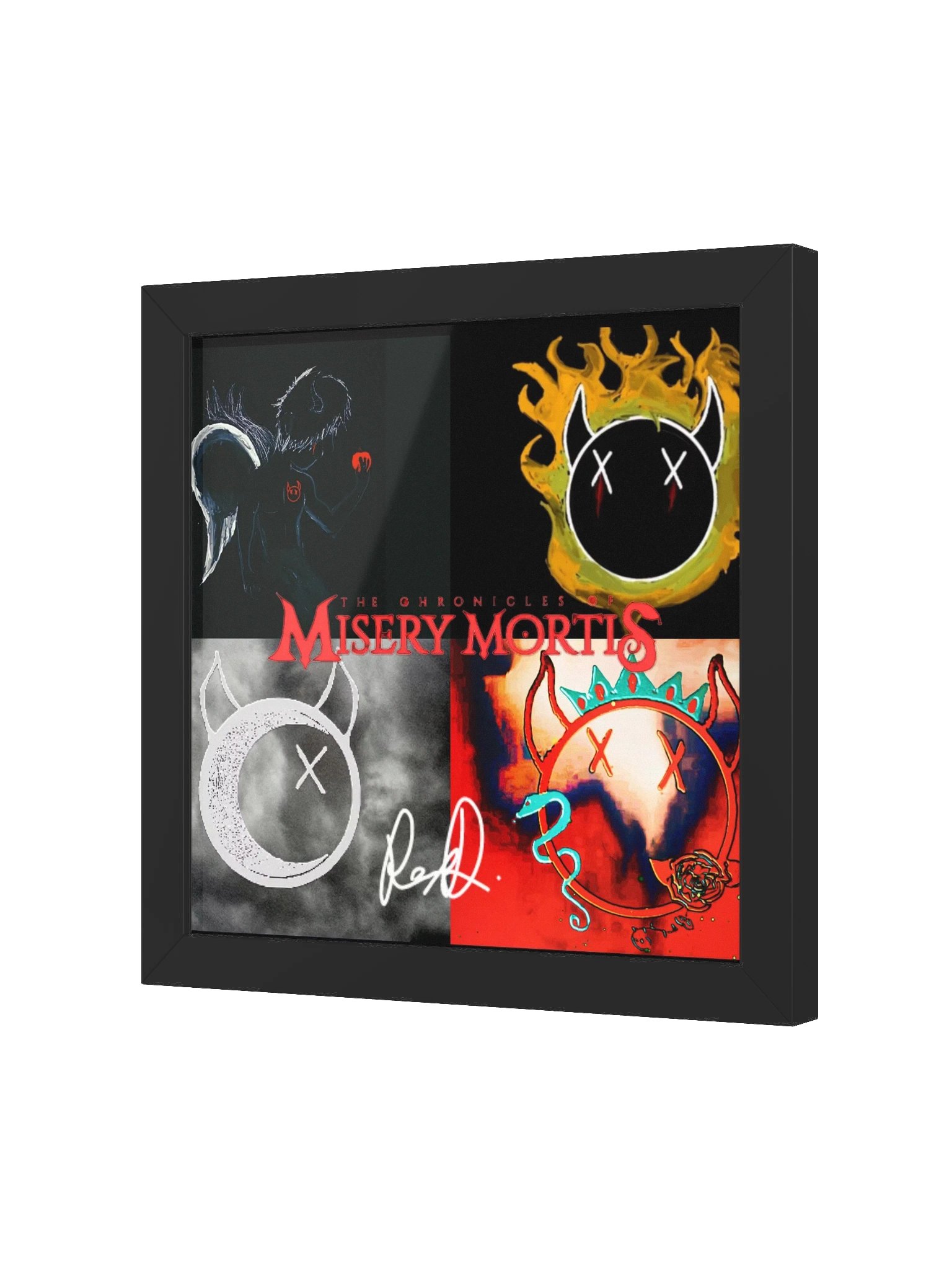 "The Chronicles Of Misery Mortis" Autographed Artwork Poster and Frame product image (2)